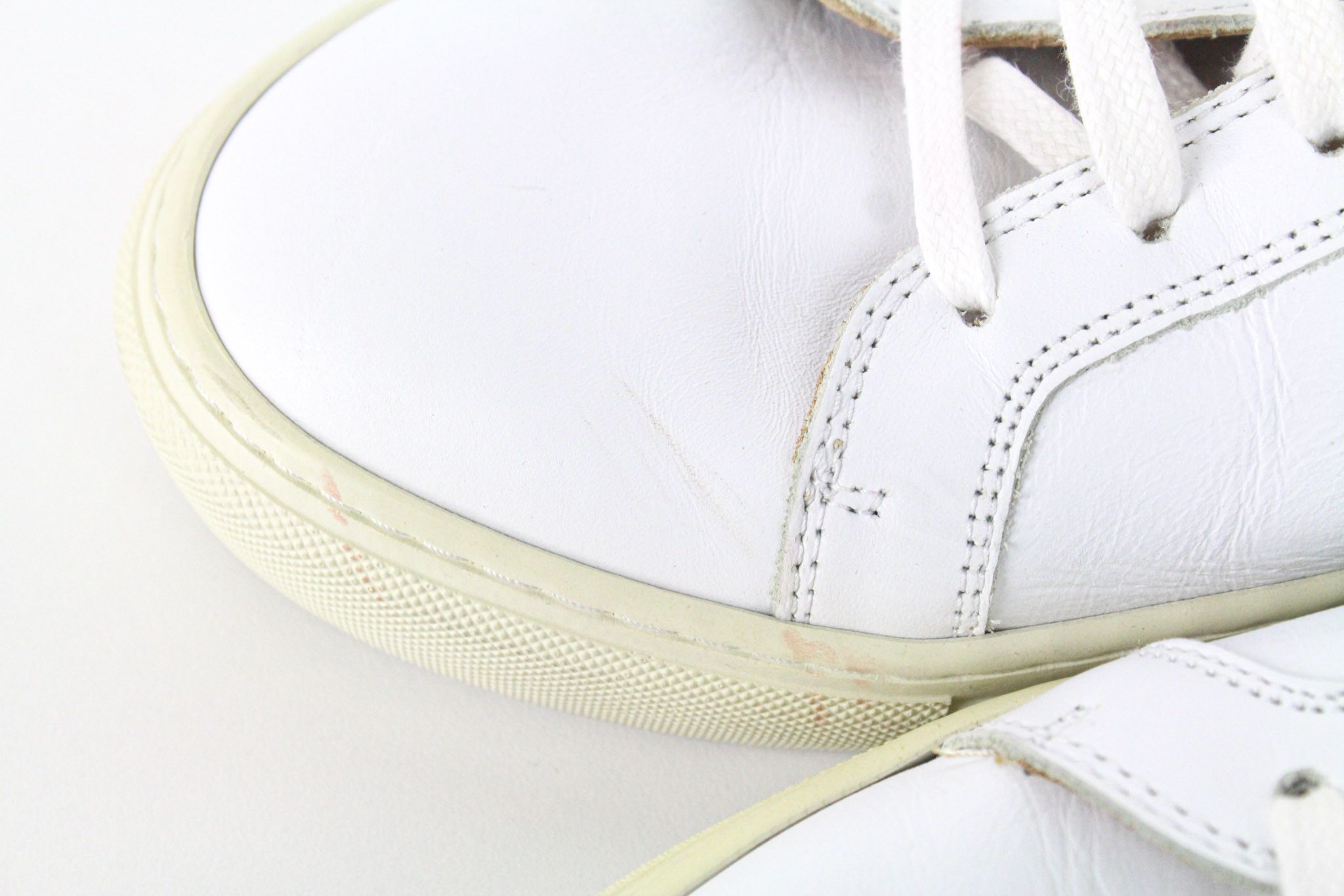 Suitsupply EU44 White Leather Laced Low-Top 72587 Size US 11 / EU 44 - 16 Thumbnail