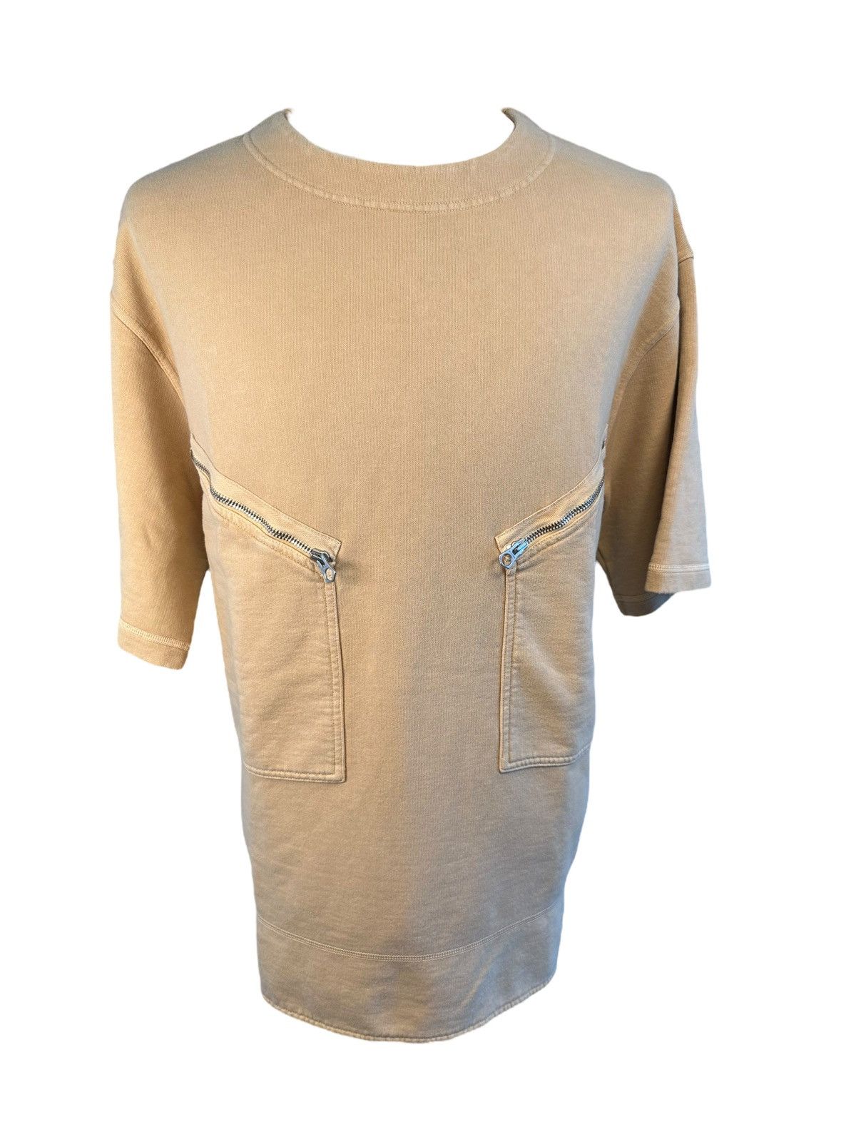 Jil Sander Zipped Patch Pocket Crewneck Shirt