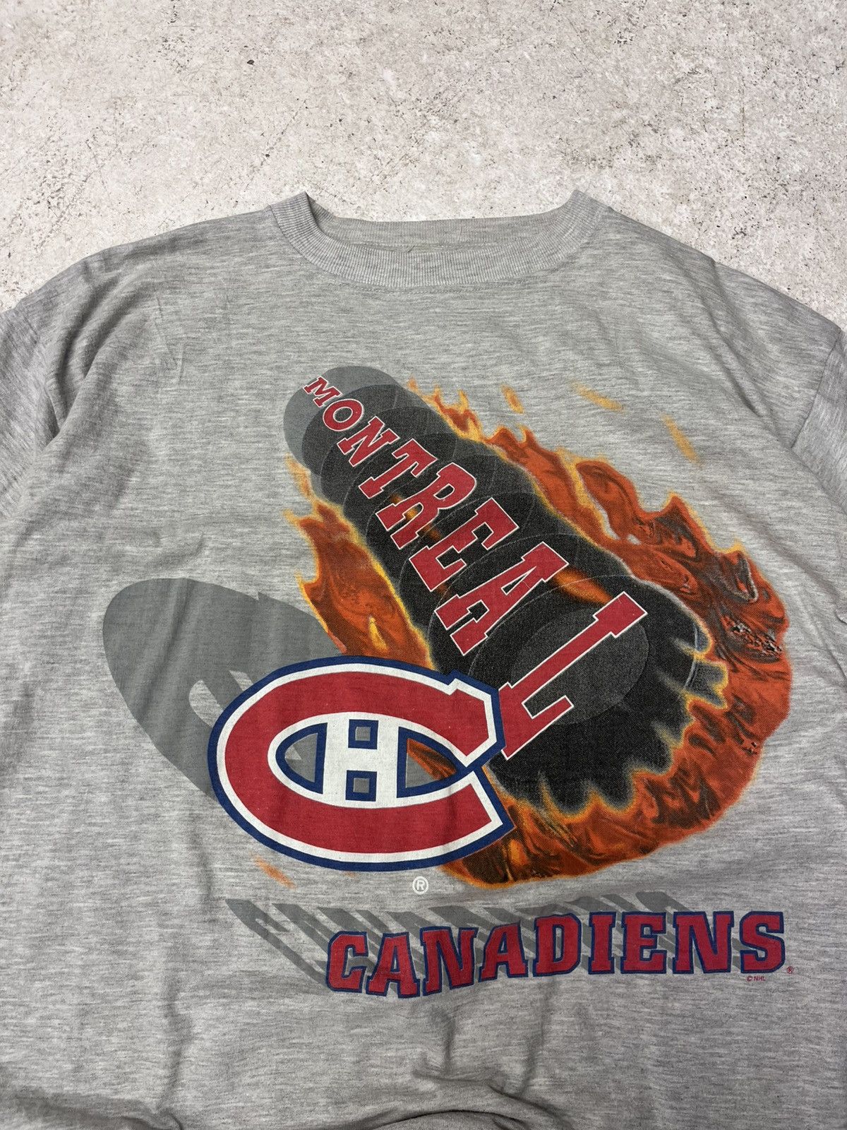 Vintage Vintage light grey montreal canadiens t-shirt Size US L / EU 52-54 / 3 - 1 Thumbnail