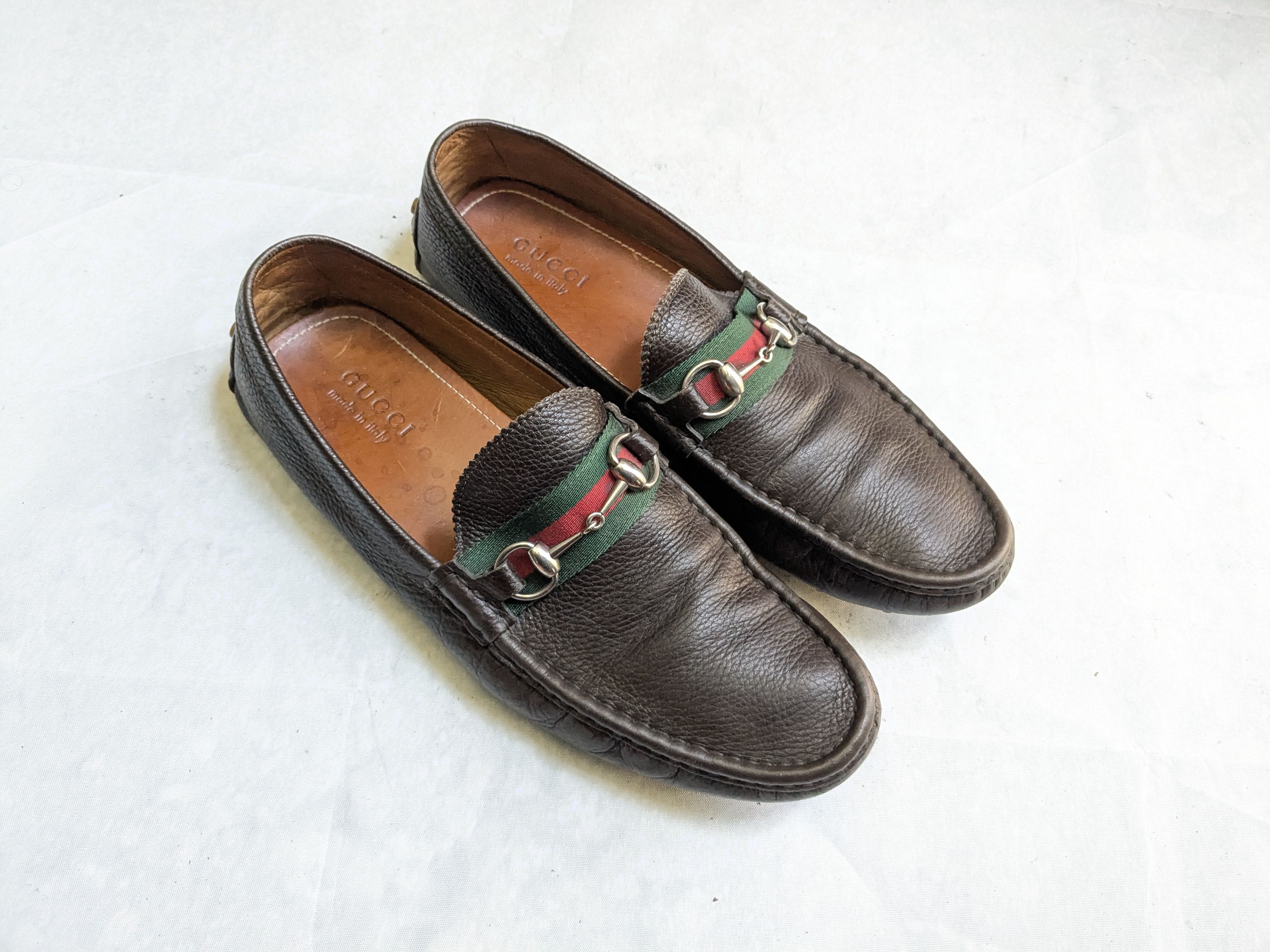 Gucci Gucci Horsebit Driving Loafers Brown 11.5 Leather Size US 11.5 / EU 44-45 - 1 Thumbnail
