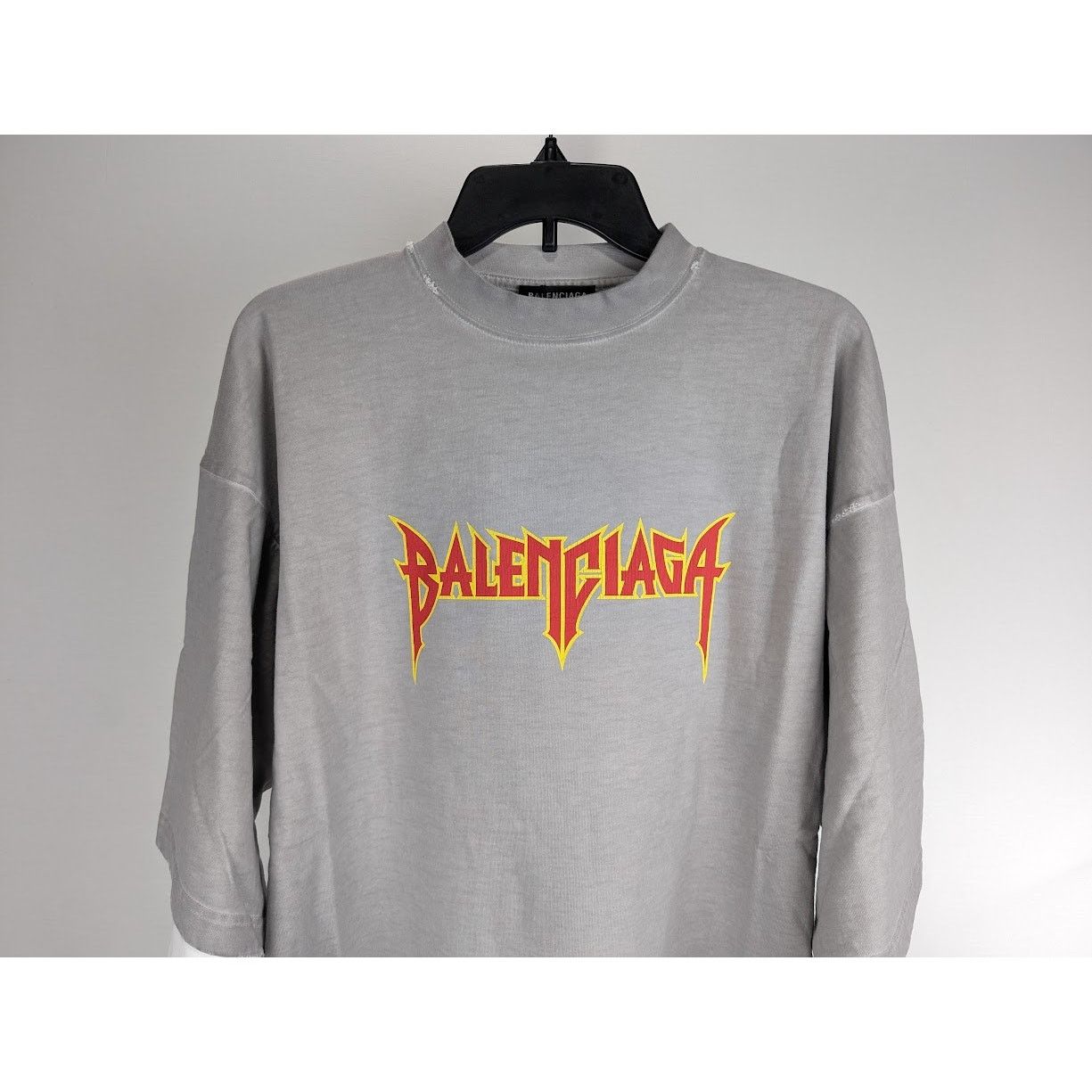 Balenciaga o1rshd1 Long Sleeve T-Shirt in Gray Size US S / EU 44-46 / 1 - 5 Thumbnail