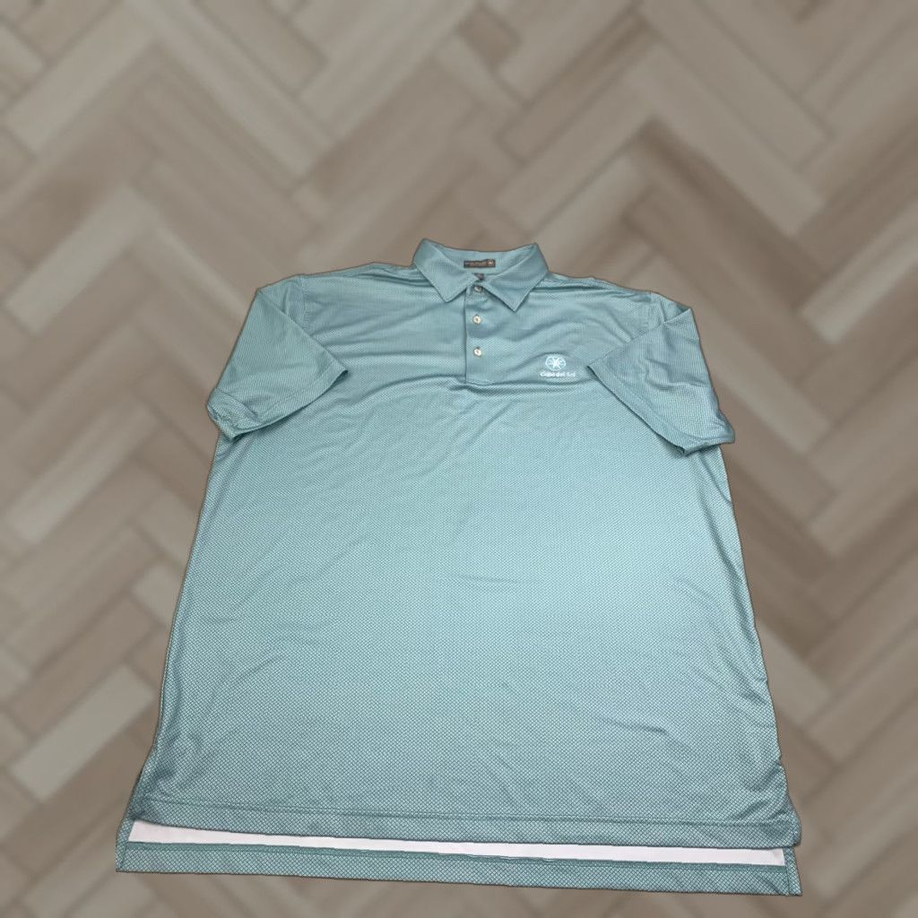 Peter Millar Peter Millar Summer Comfort Polo Mens XL Green Golf Stretch Performance #9270 Size US XL / EU 56 / 4 - 1 Thumbnail