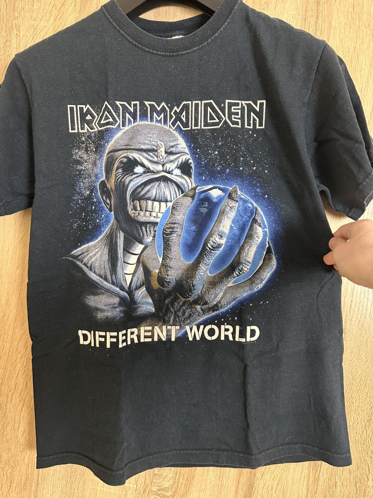 Band Tees 🔥 Iron Maiden Different World Washed Band Tee Rock Shirt Size US M / EU 48-50 / 2 - 2 Thumbnail