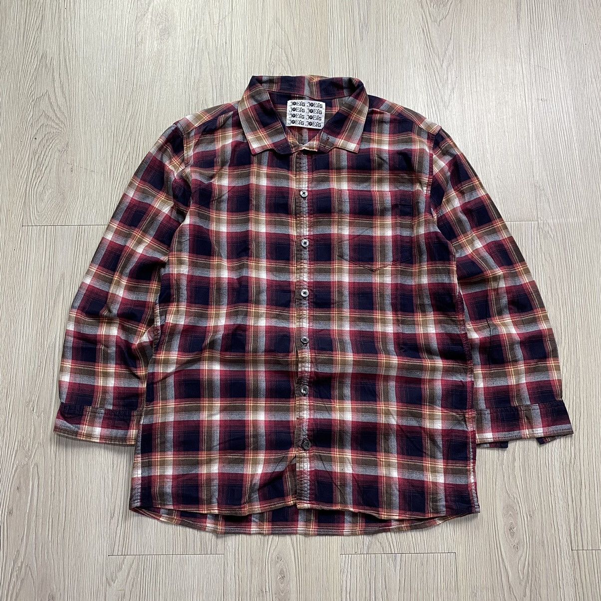 Designer × Japanese Brand JPEGG Button ups plaid Shirt Size US M / EU 48-50 / 2 - 1 Thumbnail