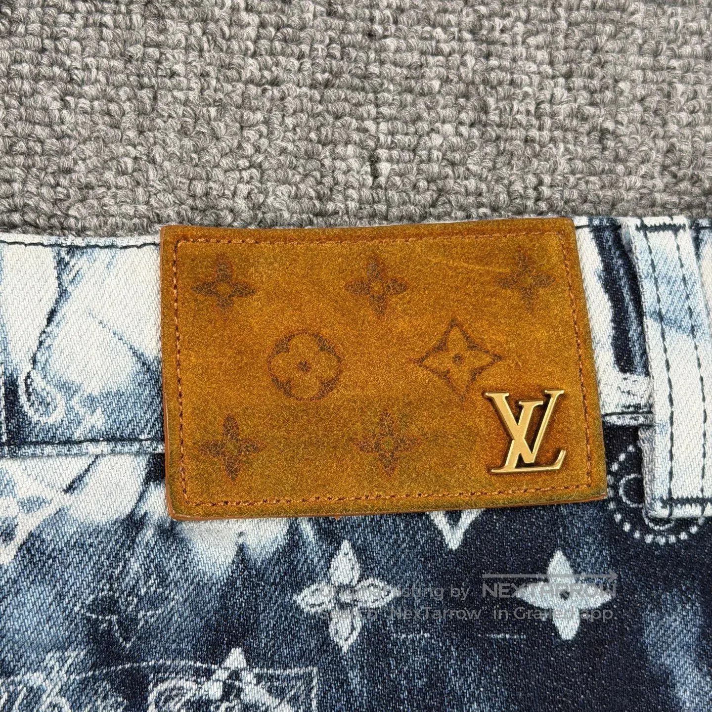 Louis Vuitton LV Bandana Print Denim Shorts. Size US 32 / EU 48 - 7 Thumbnail