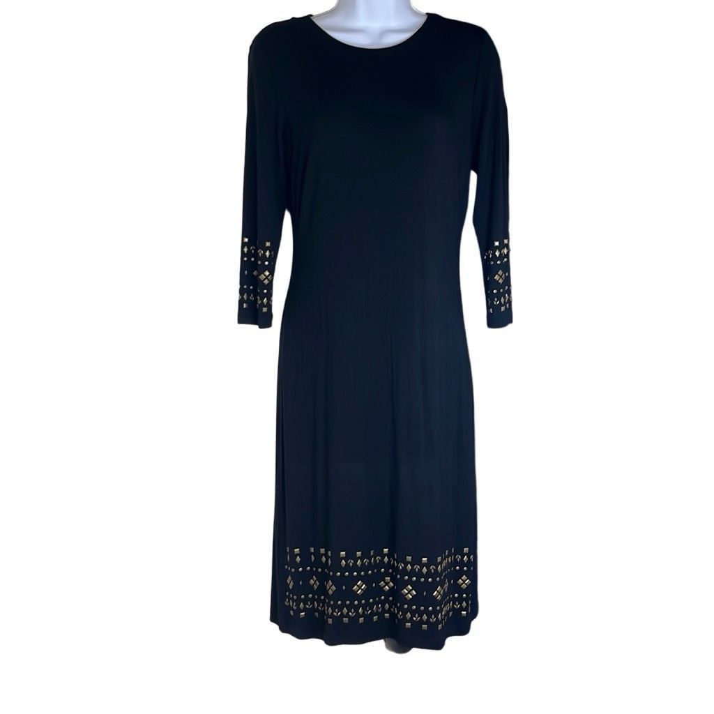 Other Premise Dresses Womens Size Small Midi Dress Black Beaded Em Size S / US 4 / IT 40 - 1 Thumbnail