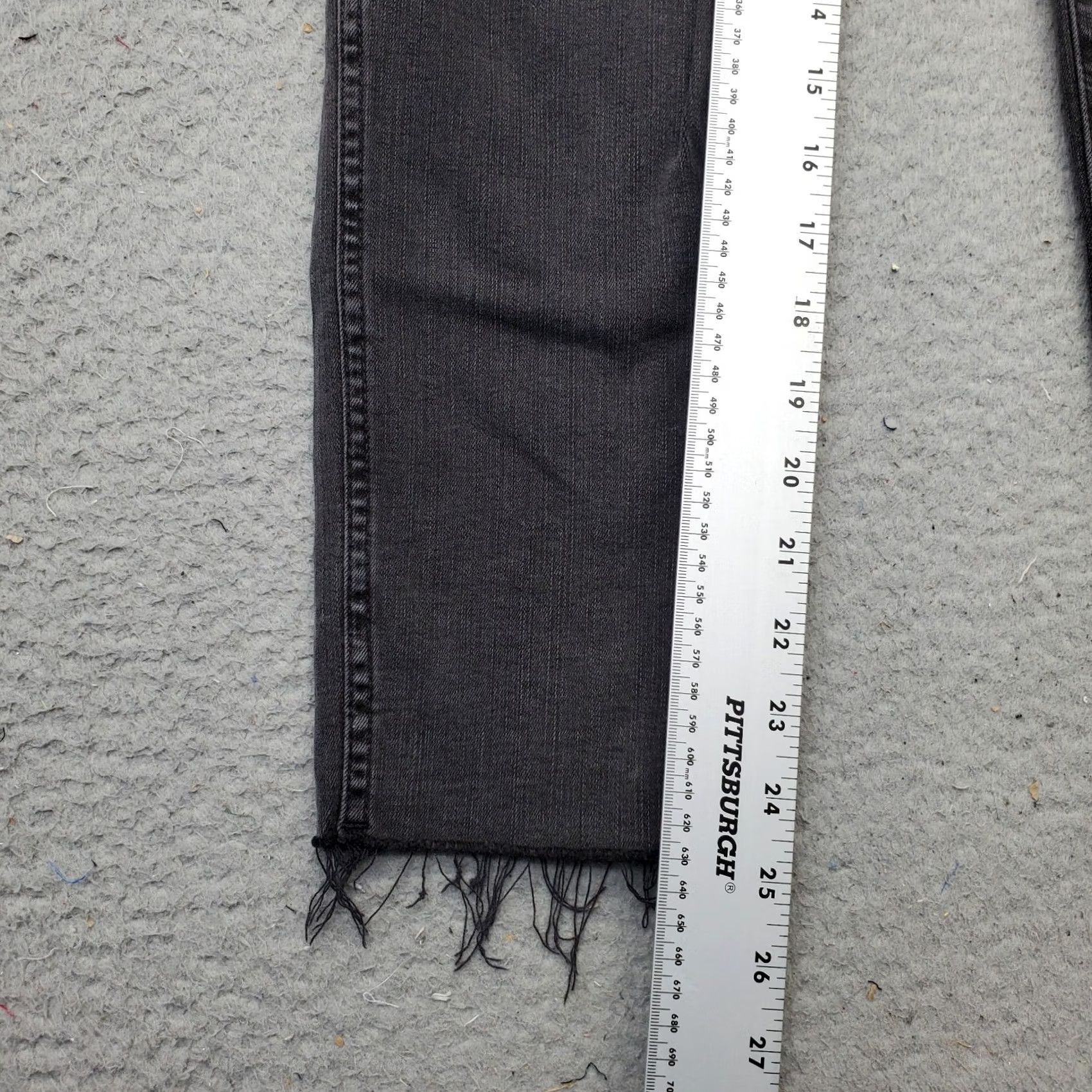 Madewell Madewell Stovepipe Jeans Womens 26 Black Denim Straight Leg Regular Fit 5-Pocket Design Size 26" / US 2 / IT 38 - 4 Thumbnail