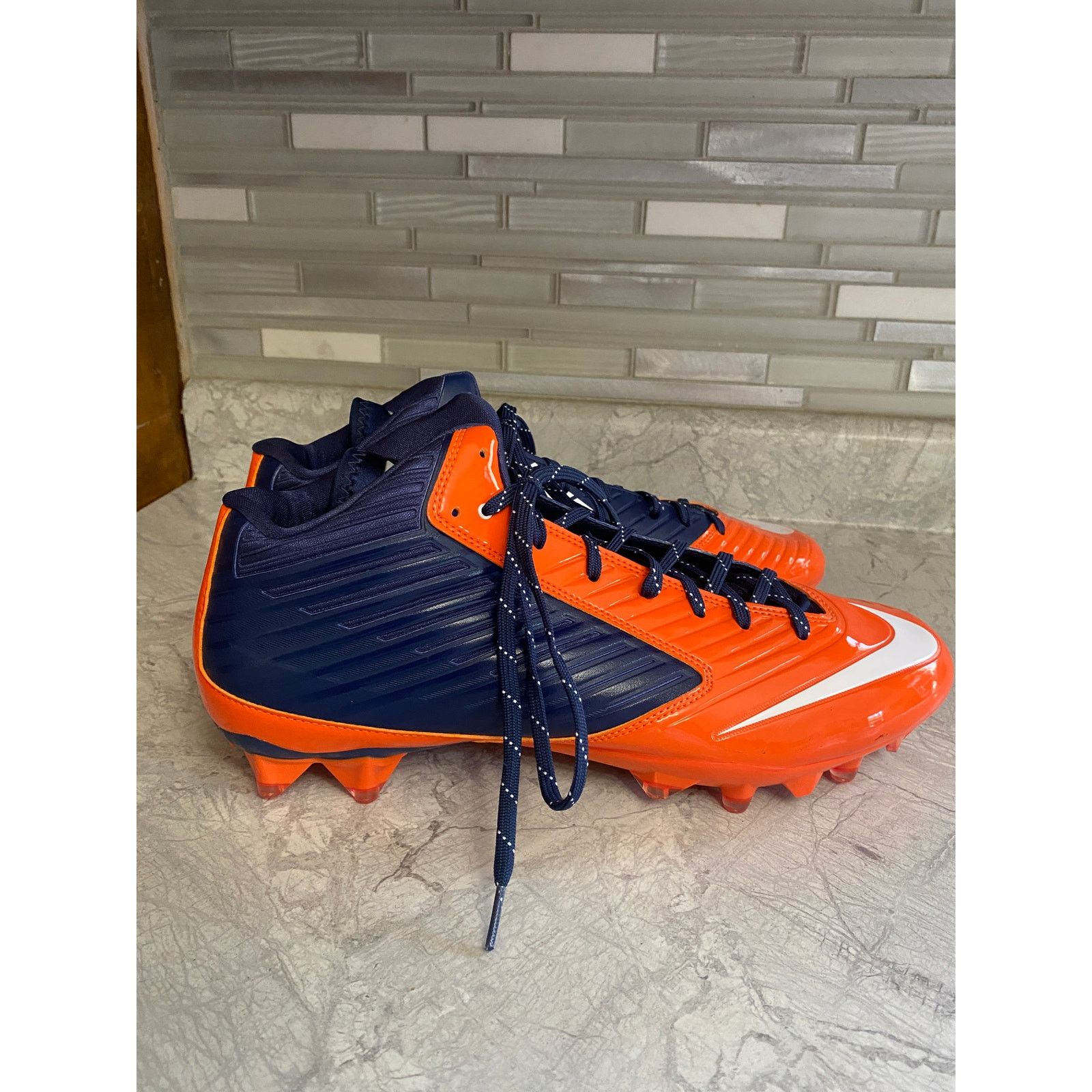 Nike Nike Vapor Speed Orange and Blue Football Cleats Size 14 Size US 14 / EU 47 - 3 Thumbnail