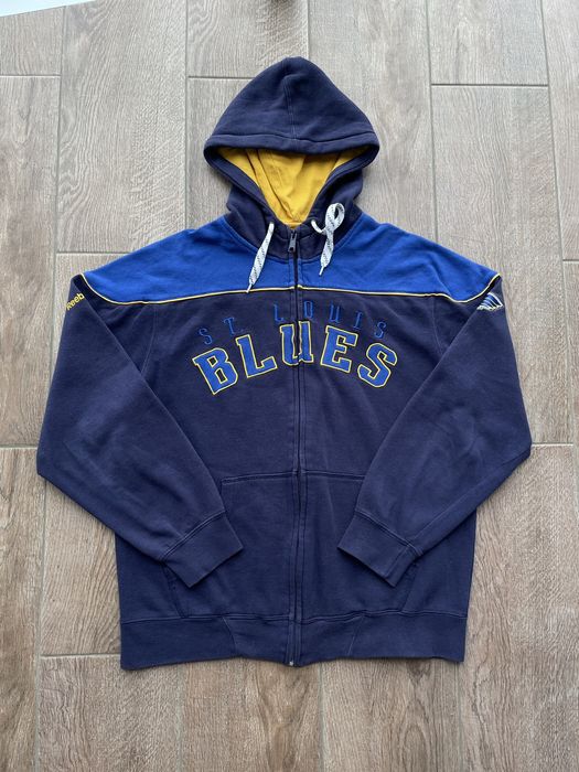 St. Louis Blues Reebok Face Off Collection Zip-Up Jacket Men's