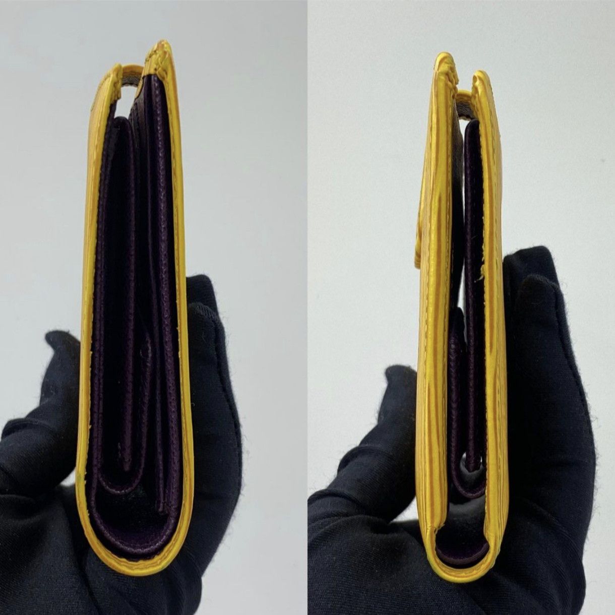 Louis Vuitton Louis Vuitton Leather Wallet Yellow Size ONE SIZE - 4 Thumbnail