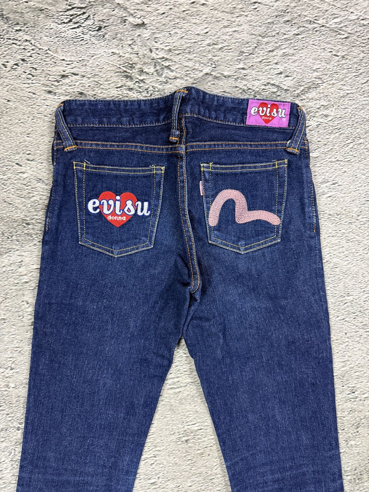 Evisu Evisu Donna jeans bootcut heart pink seagull embroidery Size 25" / US 0 / IT 36 - 2 Thumbnail