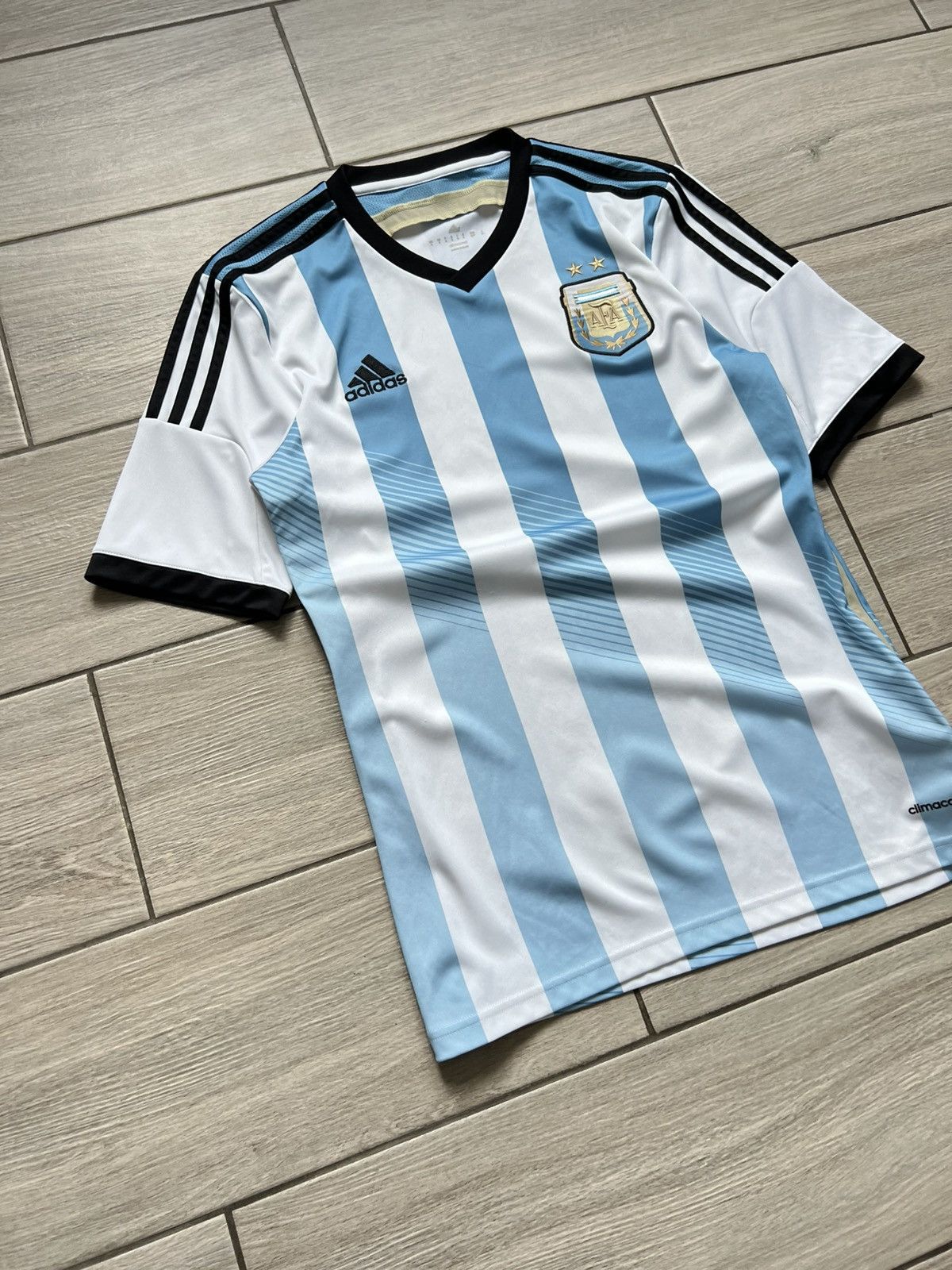 Vintage Adidas 2014 Home Argentina Soccer T-Shirt Football Jersey Size US S / EU 44-46 / 1 - 3 Thumbnail