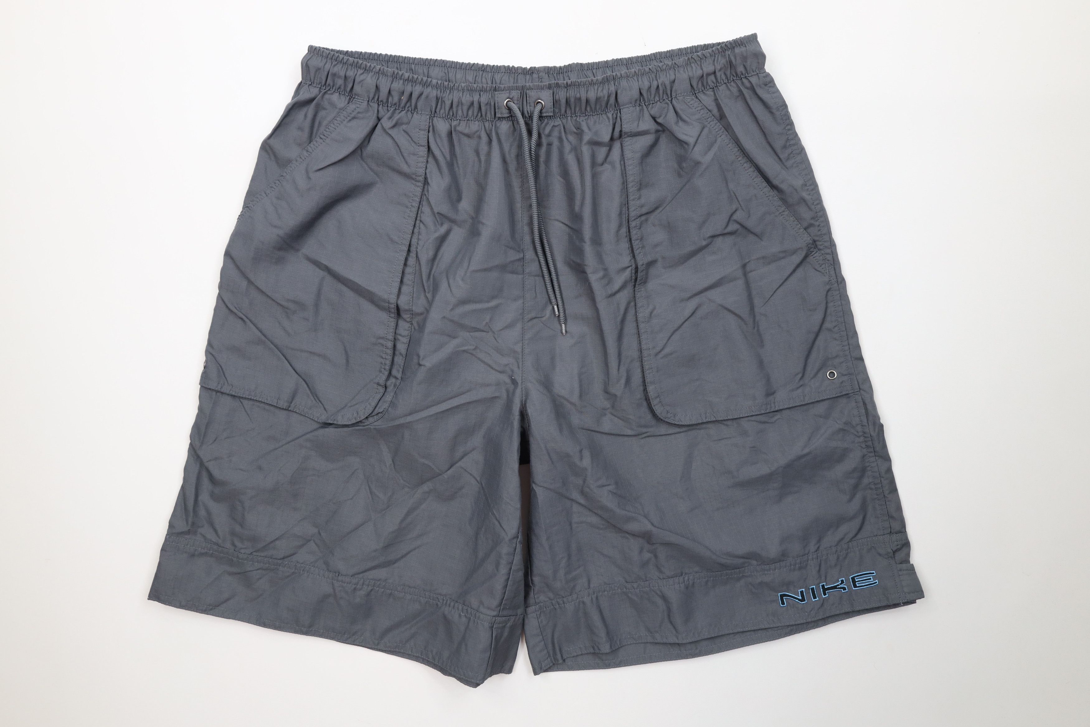 Nike Vintage Nike Travis Scott Mini Swoosh Lined Ripstop Shorts Size US 36 / EU 52 - 1 Thumbnail