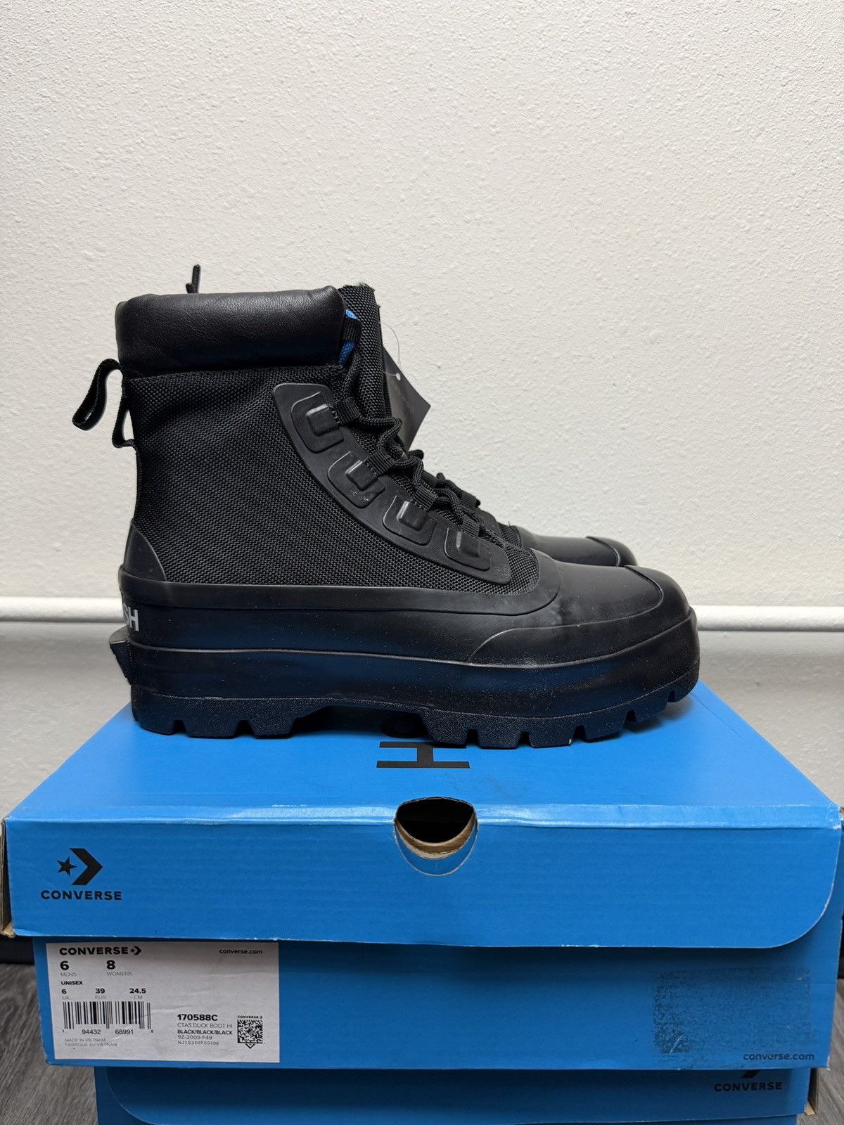 Ambush Design × Converse Converse x Ambush CTAS Duck Boot Black Canvas Womens Size US 8 / IT 38 - 1 Thumbnail