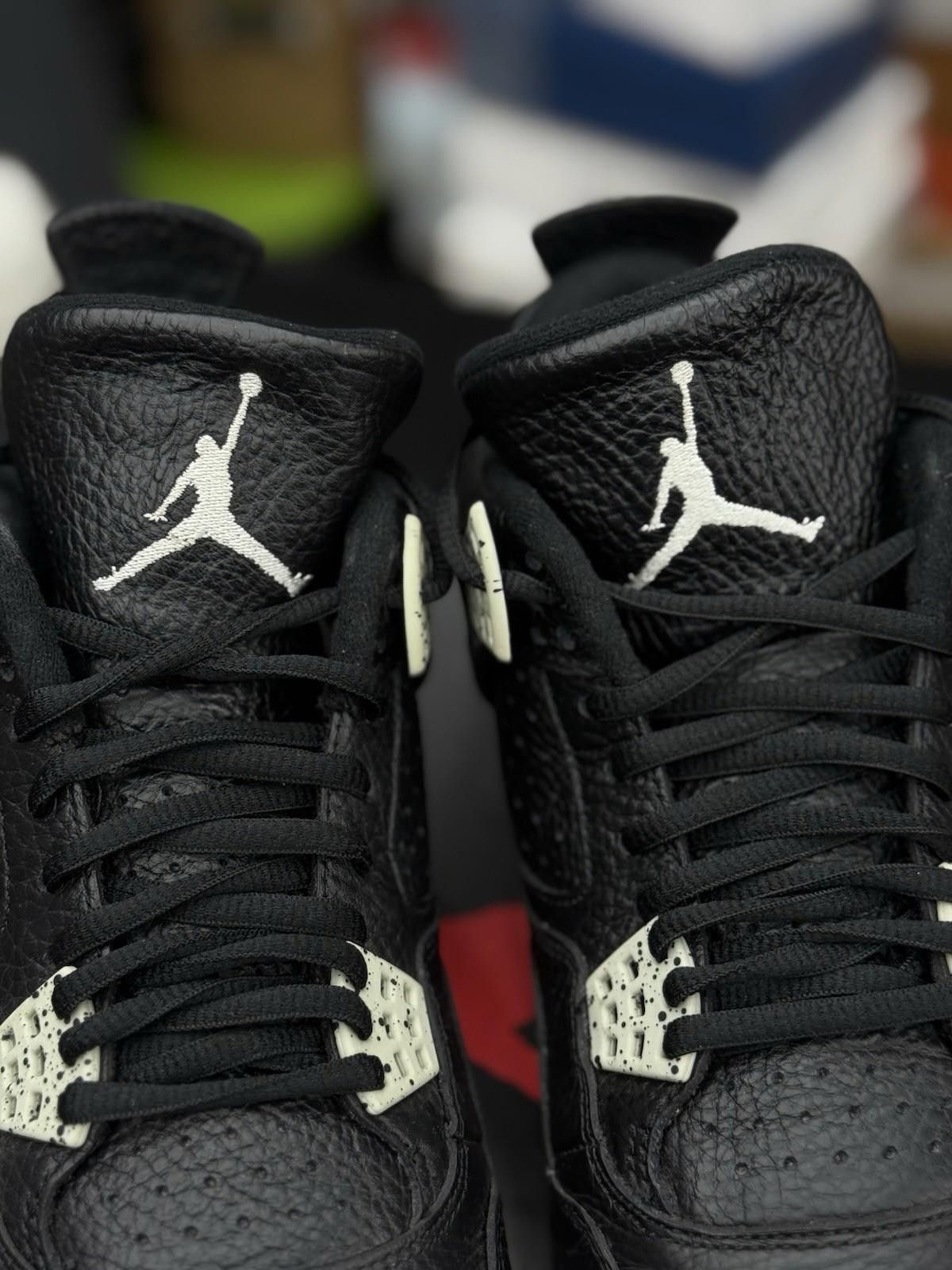 Nike Nike Air Jordan 4 Retro LS Oreo Black Tech Grey Size 8 Size US 8 / EU 41 - 7 Thumbnail