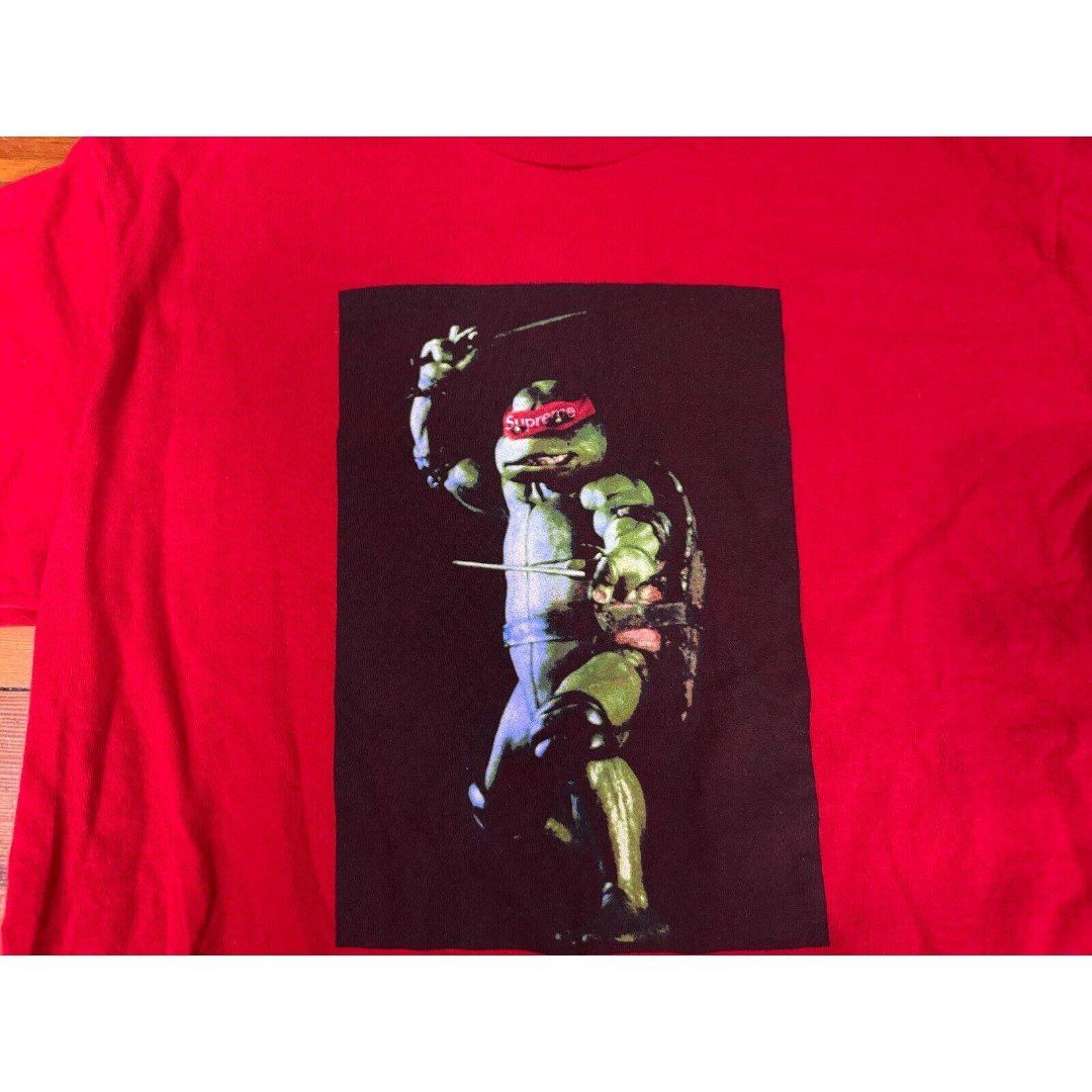 Nickelodeon × Supreme Supreme TMNT Raphael Bandana Shirt - Red - Men's Medium Size US M / EU 48-50 / 2 - 2 Thumbnail