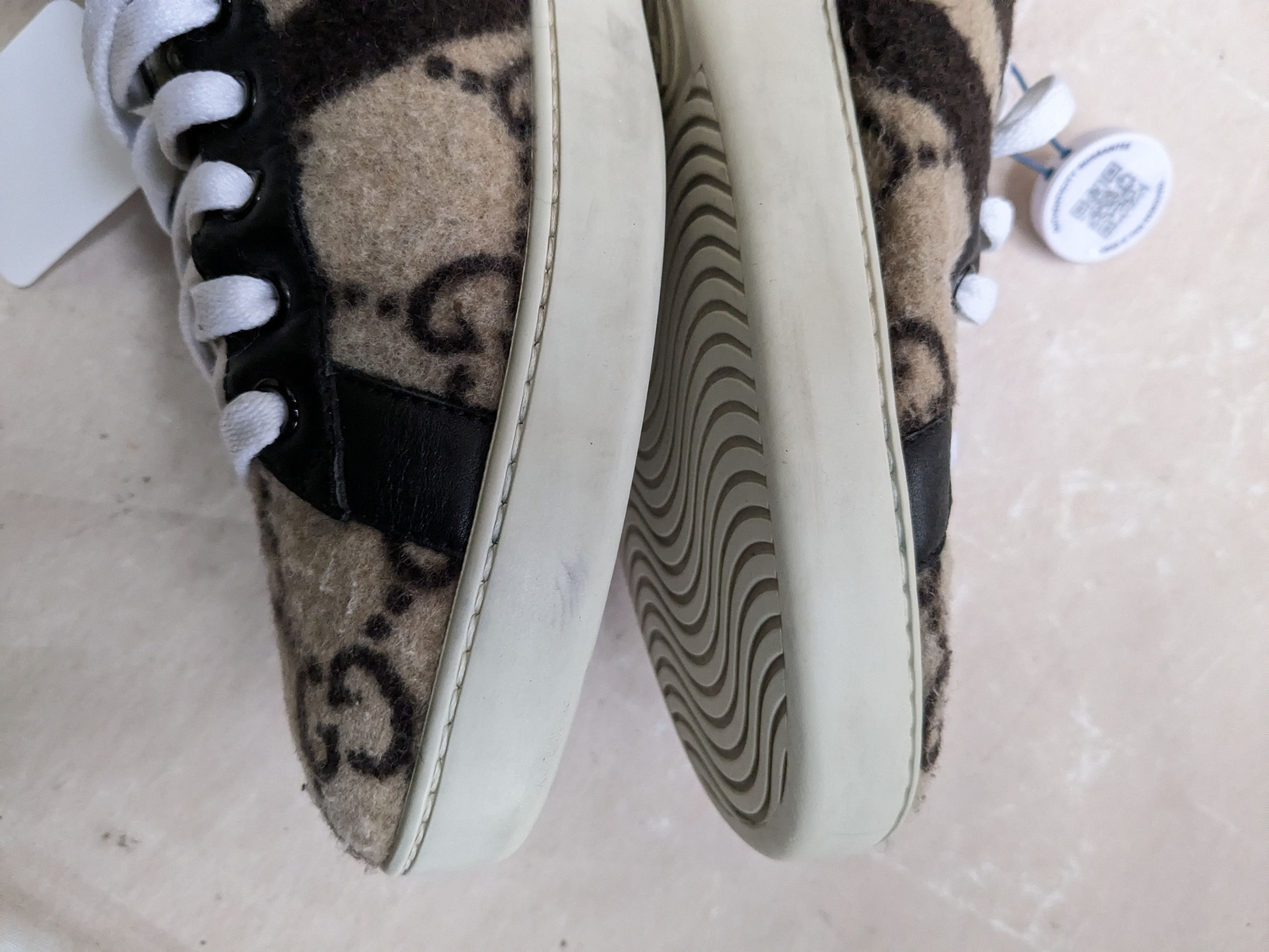 Gucci Gucci Ace Sneakers Monogram 11 Wool Logo GG Low Size US 11 / EU 44 - 10 Thumbnail