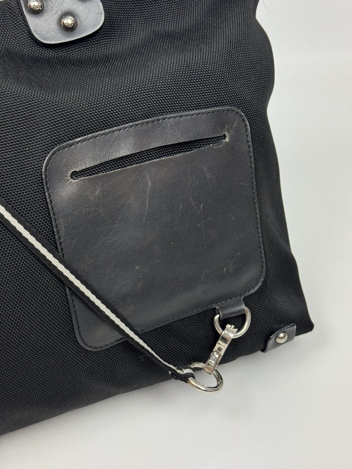 Bally Bally Cloth Canvas/Leather Black Handbag Size ONE SIZE - 9 Thumbnail