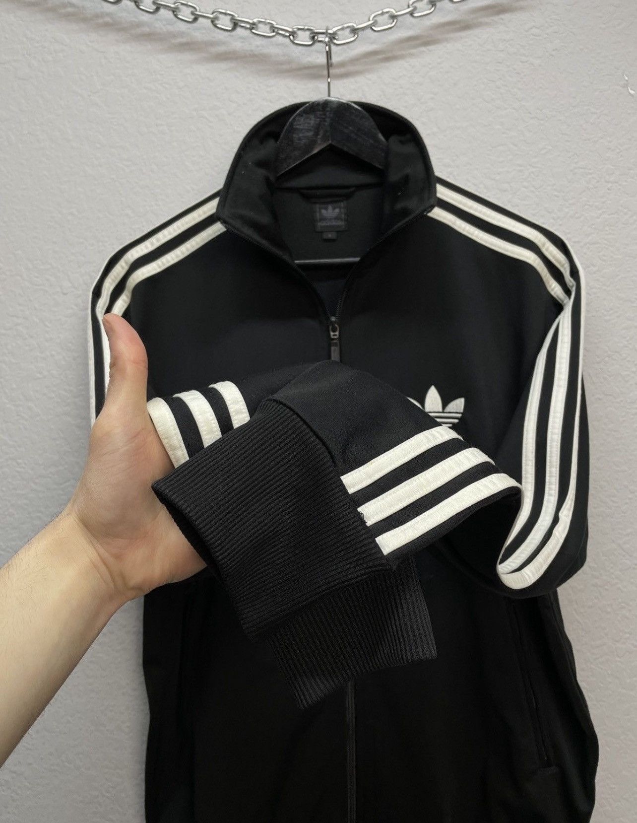 Vintage Vintage Adidas Balenciaga Style Y-3 Striped Track Jacket Size US M / EU 48-50 / 2 - 6 Thumbnail