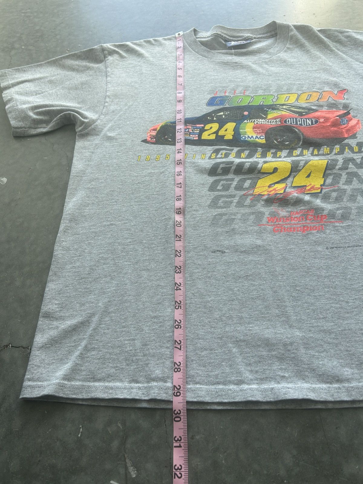 Lee × NASCAR × Vintage Vintage 90s NASCAR Jeff Gordon Graphic Tee Nutmeg Lee Sports Size US XL / EU 56 / 4 - 9 Thumbnail