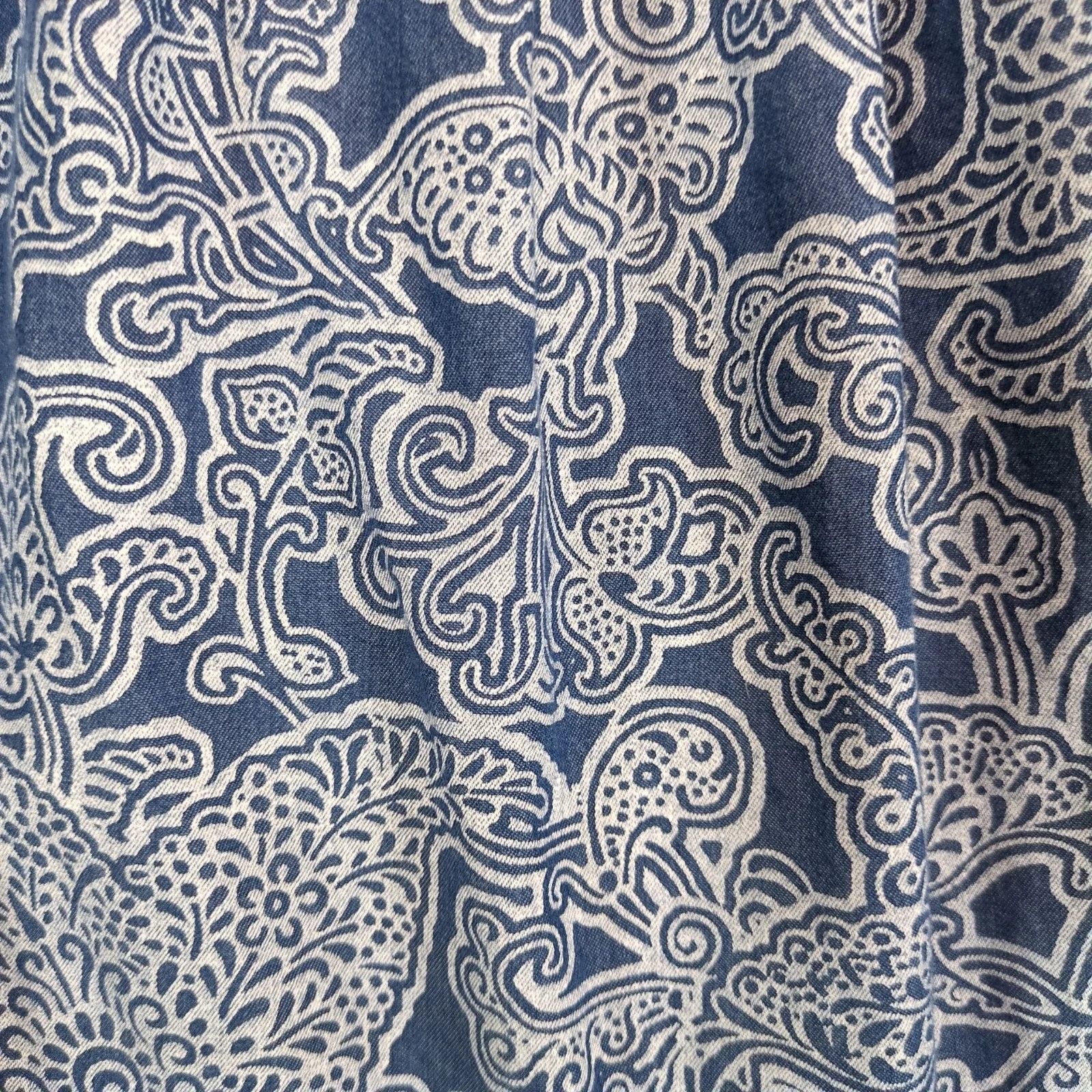 Jones New York Jones NY Blue Paisley Peasant Blouse Sz M On/Off Shoulder Size M / US 6-8 / IT 42-44 - 10 Thumbnail