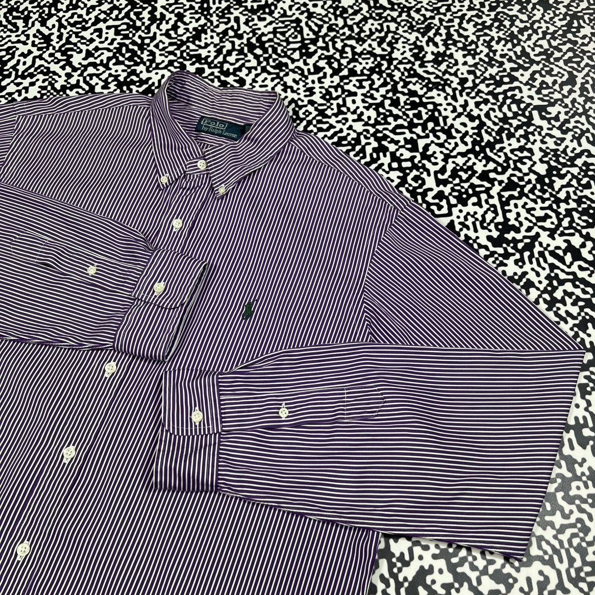 Polo Ralph Lauren Vintage Y2K Polo Ralph Lauren Striped Casual Retro Shirt Size US XL / EU 56 / 4 - 5 Thumbnail