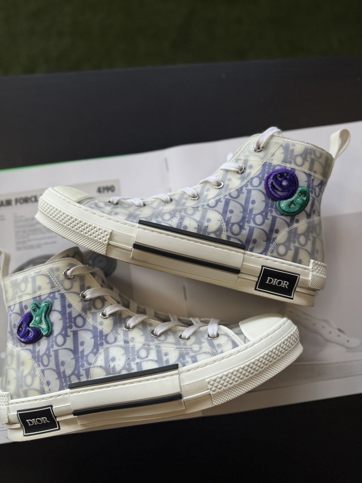 Dior Dior B23 Kenny Scharf High Top Sneakers 42EU/9US Size US 9 / EU 42 - 7 Thumbnail