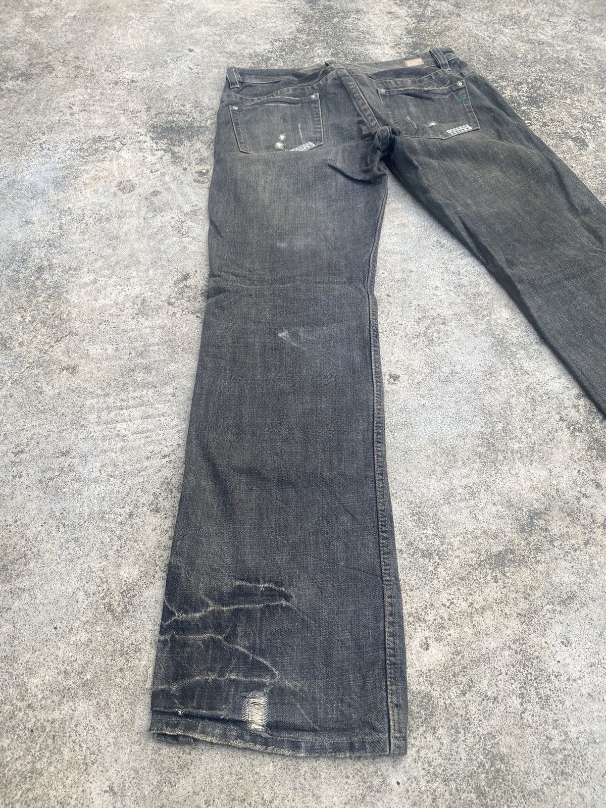 Japanese Brand × Nicole Club Flare Jeans Nicole Club Clawmark Distressed Bootcut Size US 32 / EU 48 - 14 Thumbnail