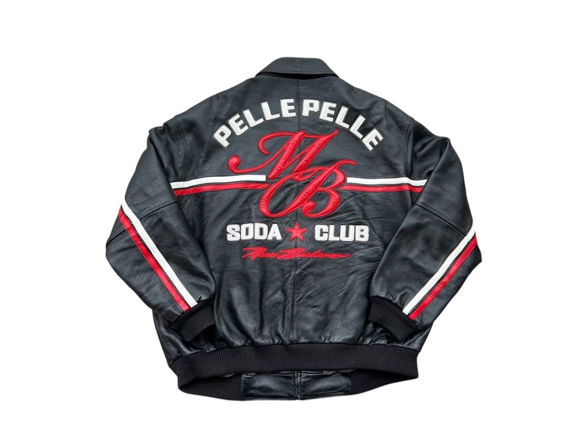Pelle Pelle × Vintage Pelle Pelle Soda Club Marc Buchanan Leather Jacket 2000s Size US XXL / EU 58 / 5 - 1 Thumbnail