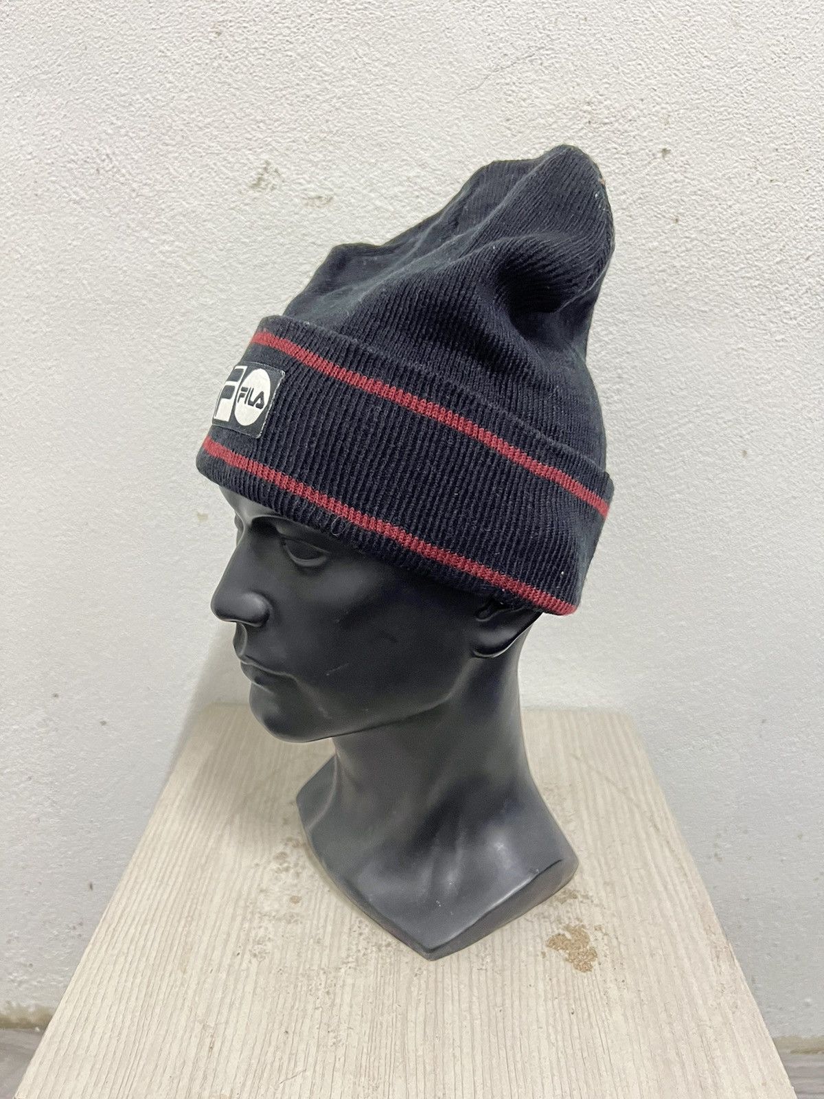 Fila × Vintage Vintage Fila Spell out Beanie Hat Size ONE SIZE - 3 Thumbnail