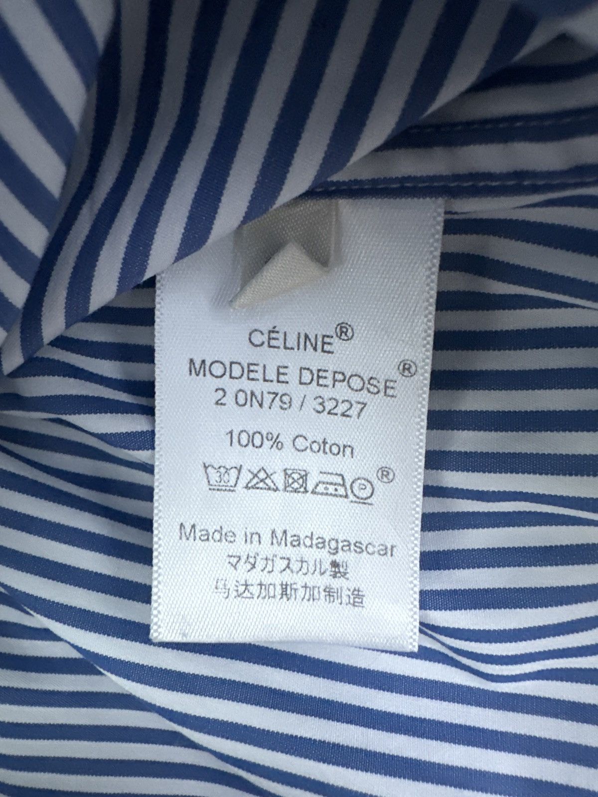 Celine Celine Phoebe Philo Striped shirt Size XS / US 0-2 / IT 36-38 - 4 Thumbnail