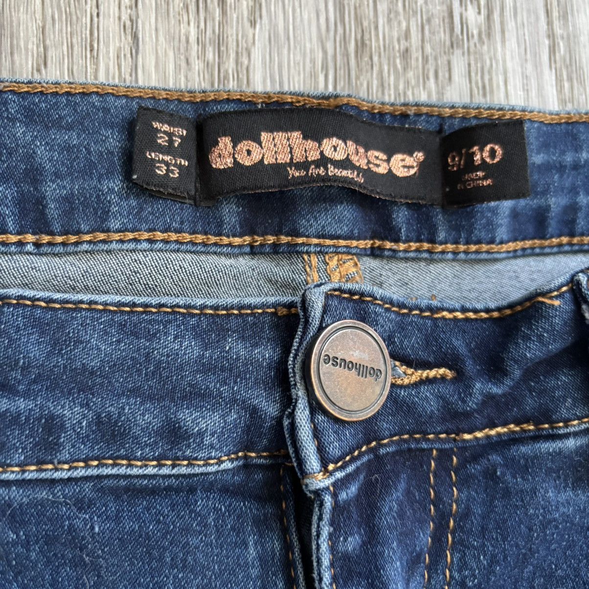 Other Dollhouse Hi-Rise Flare Jeans Front Seam 9/10 stretch Size 32" / US 10 / IT 46 - 4 Thumbnail