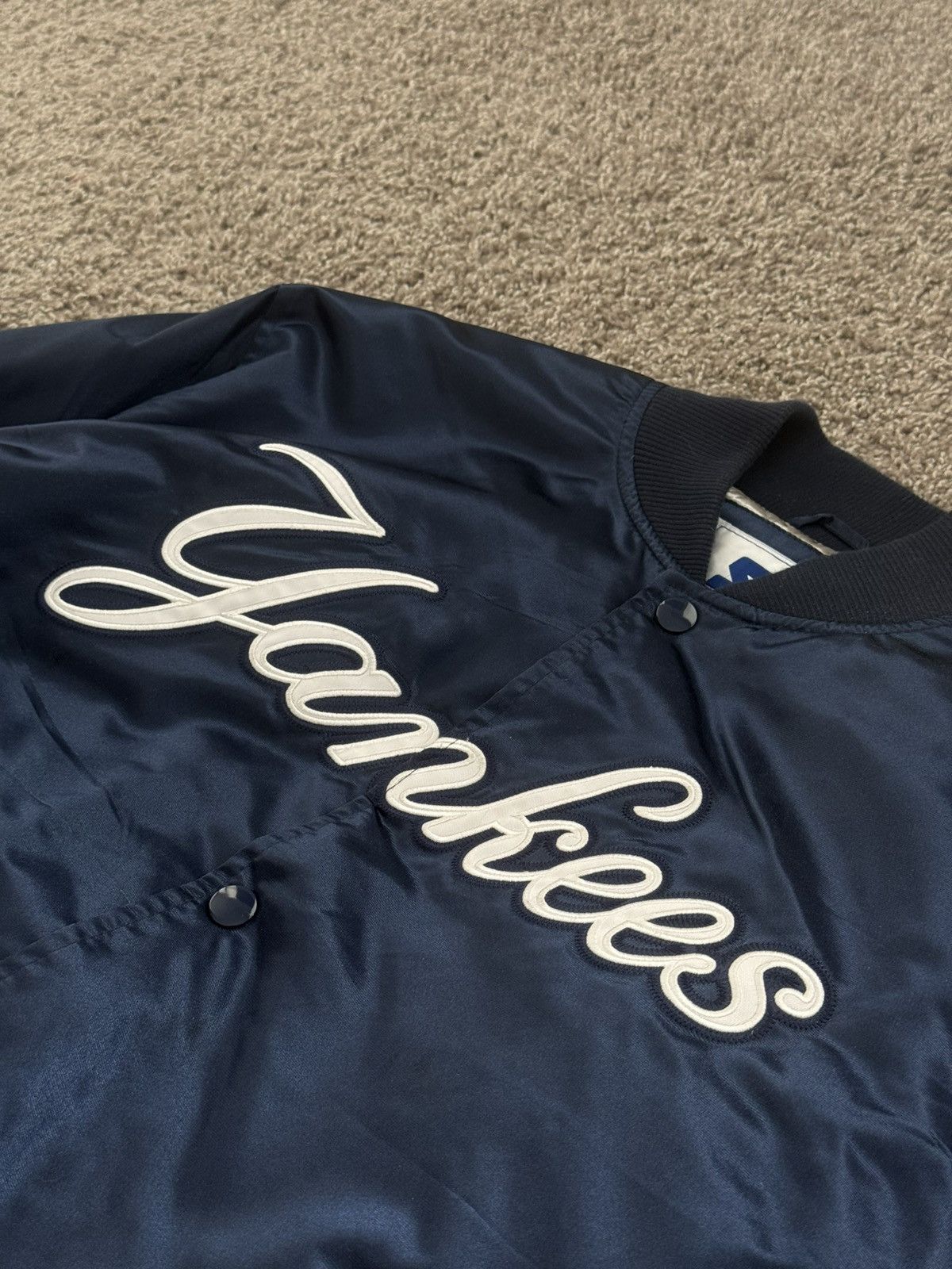 Starter Vintage Yankees Satin Starter Jacket XL Size US XL / EU 56 / 4 - 4 Thumbnail
