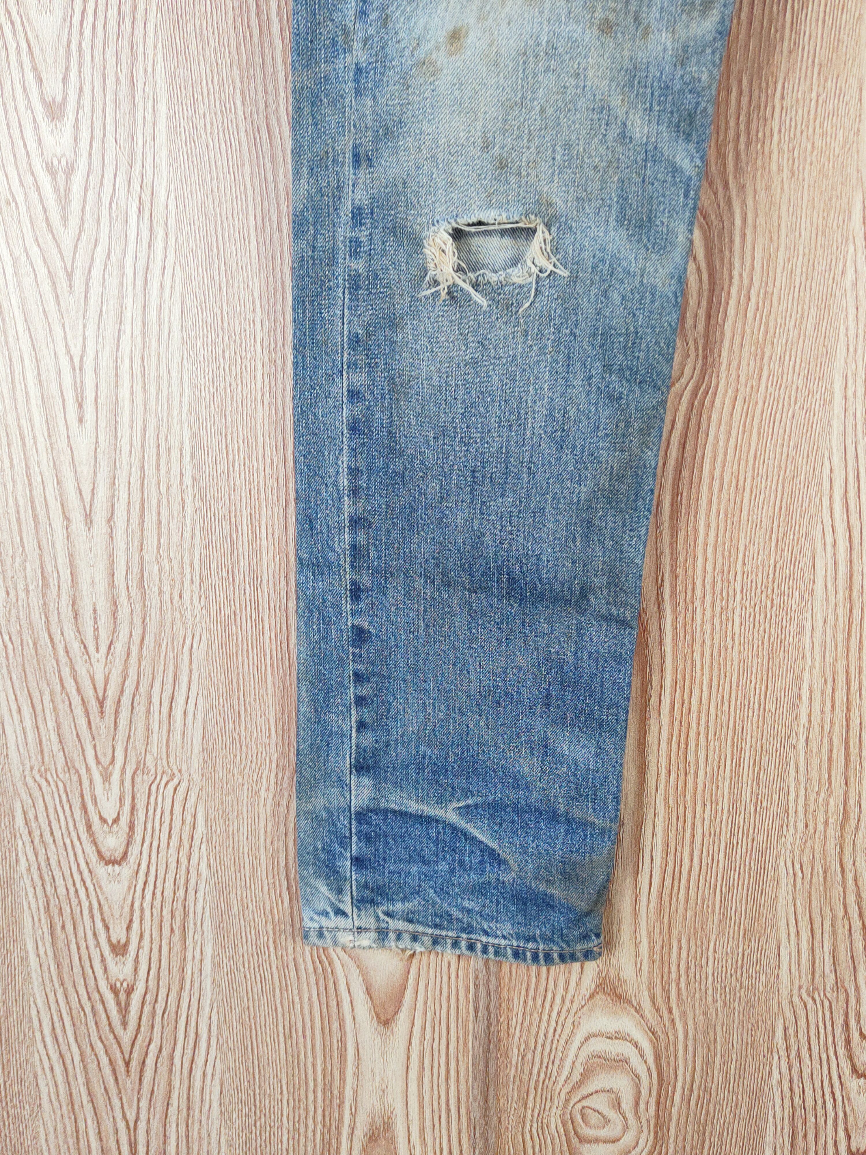 Japanese Brand Old Navy Blue Faded Distressed Ripped Jeans #W614 Size US 29 - 4 Thumbnail