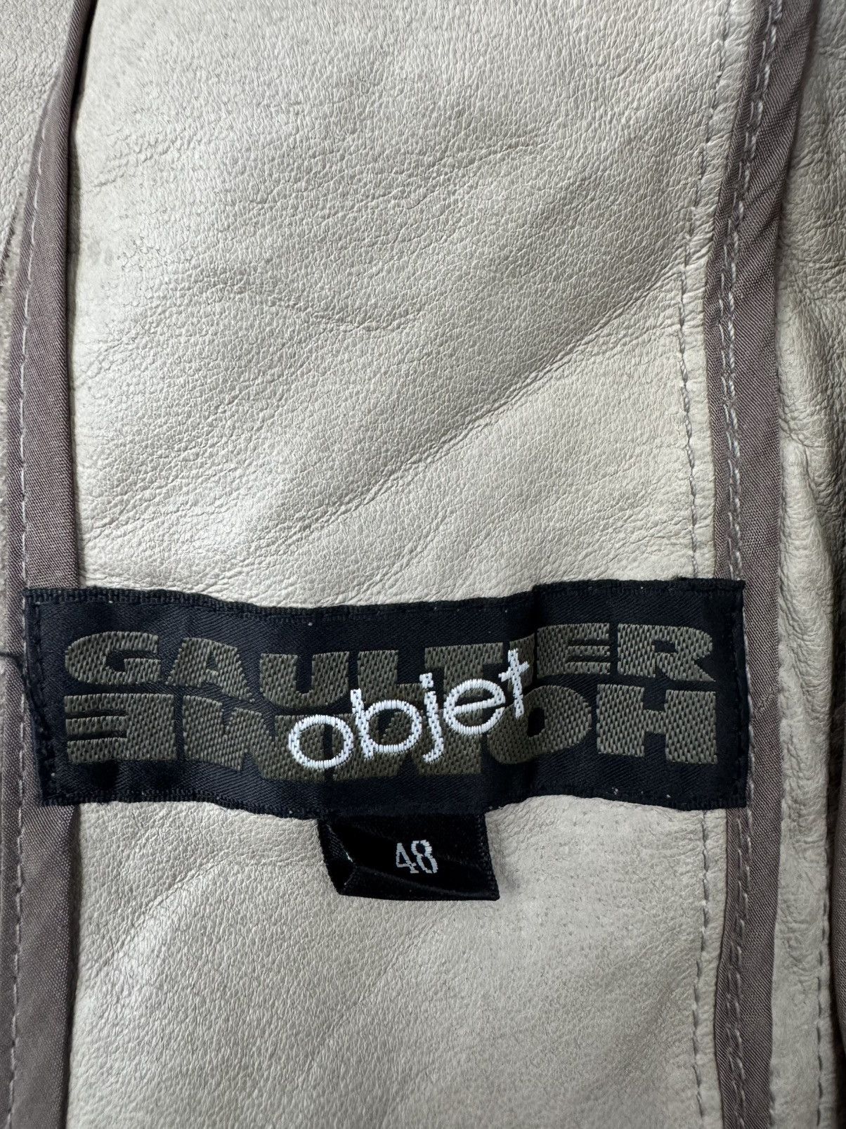 Jean Paul Gaultier Vintage Jean Paul Gaultier Leather Blazer jacket Size 48S - 10 Thumbnail