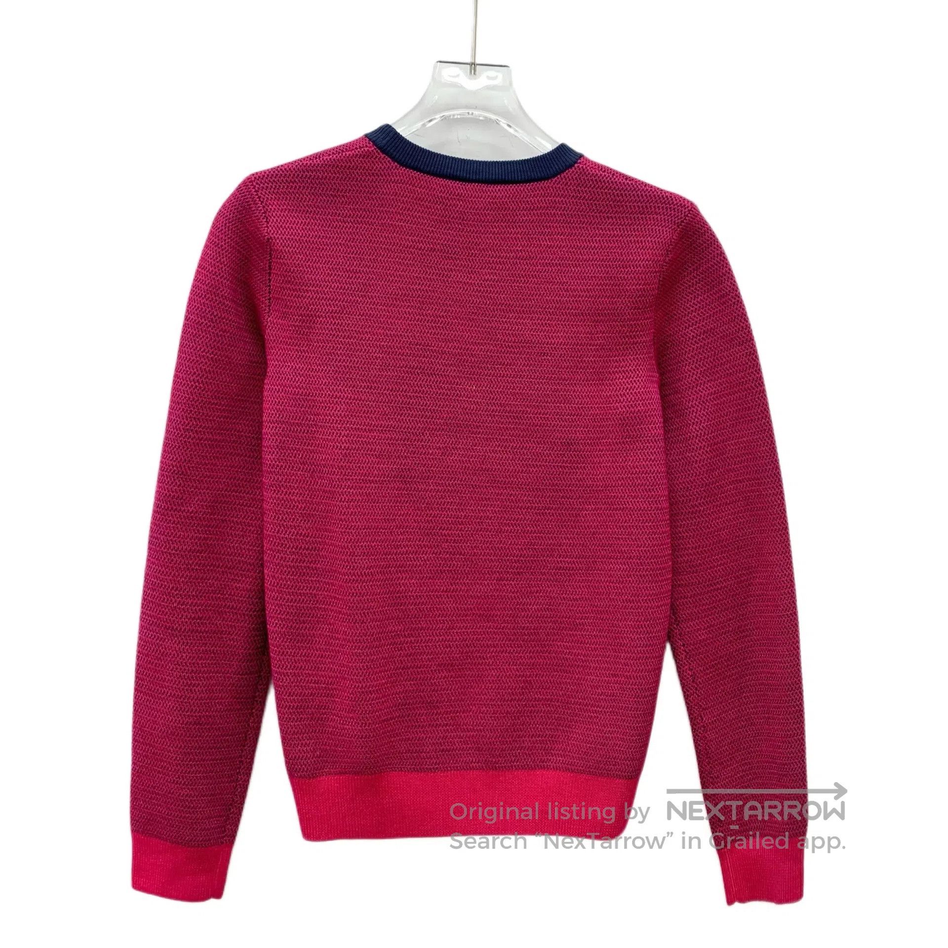Kenzo Kenzo Pink logo eye embroidery round neck wool knitted swe Size US S / EU 44-46 / 1 - 2 Thumbnail