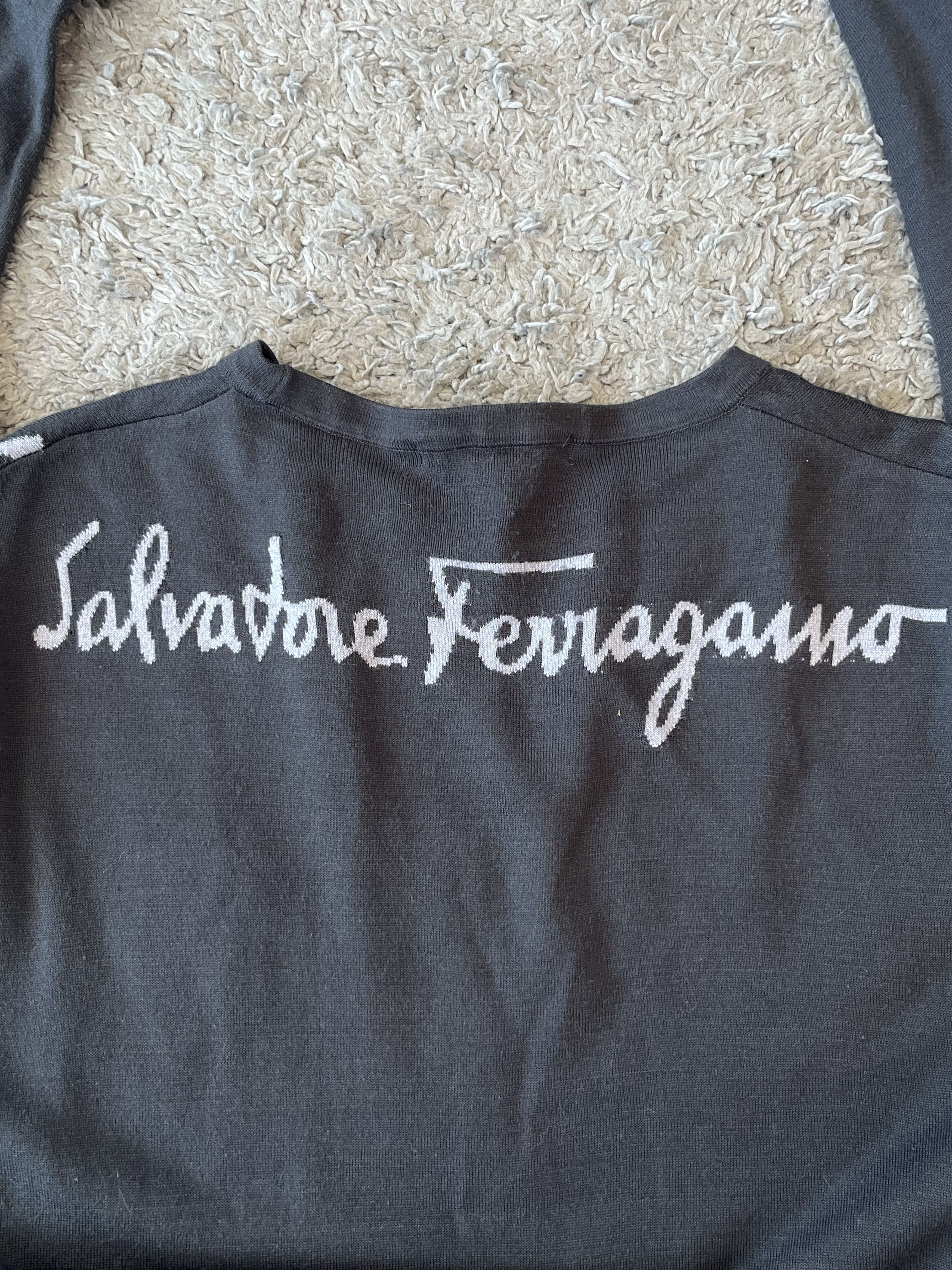 Salvatore Ferragamo SALVATORE FERRAGAMO Vintage Long Sleeve T-shirt Very Rare Size US M / EU 48-50 / 2 - 6 Thumbnail
