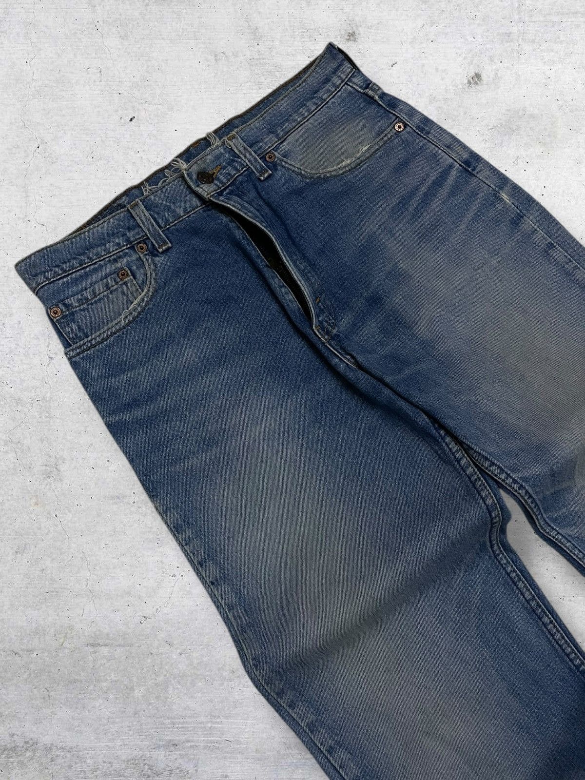 Levi's Vintage Clothing VINTAGE 510 LEVIS USA DESIGNER 90S RIPPED MUDWASH OLD DENIM Size US 30 / EU 46 - 7 Thumbnail