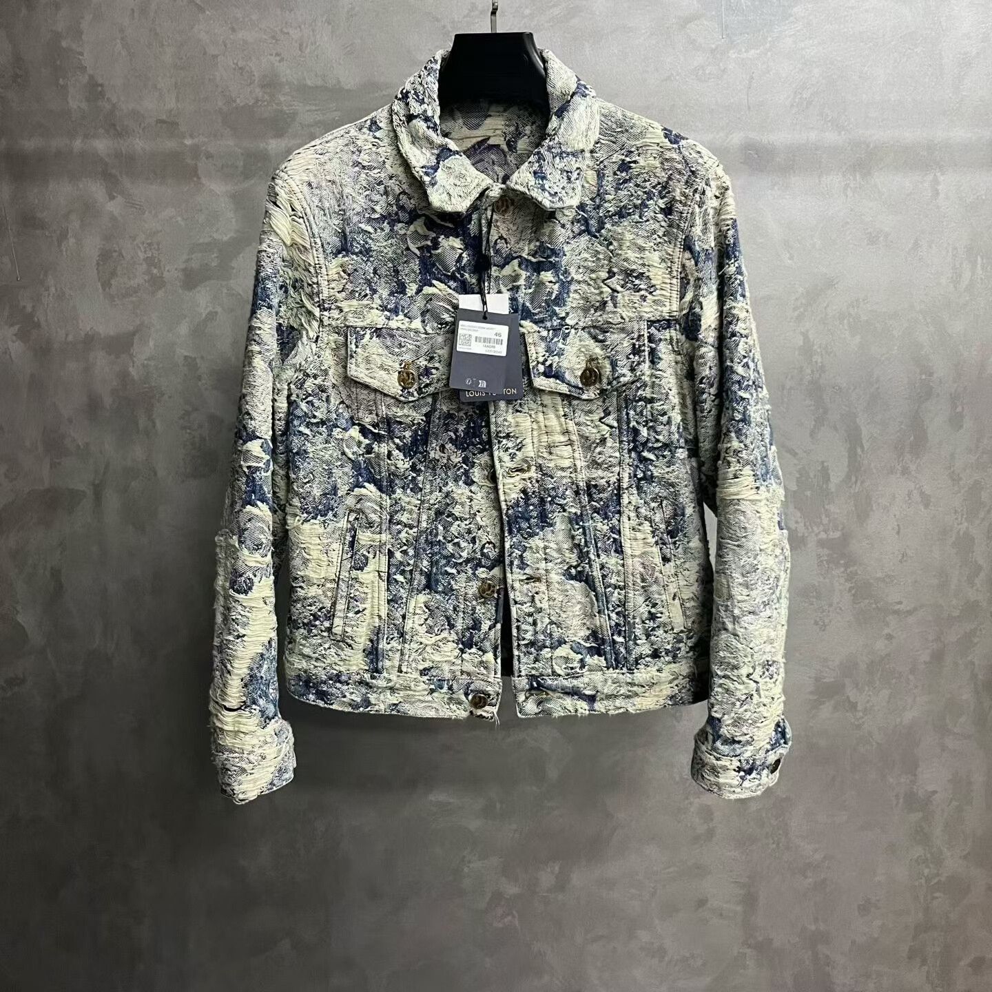 Louis Vuitton Louis Vuitton Blue Floral Denim Jacket Size US S / EU 44-46 / 1 - 1 Thumbnail