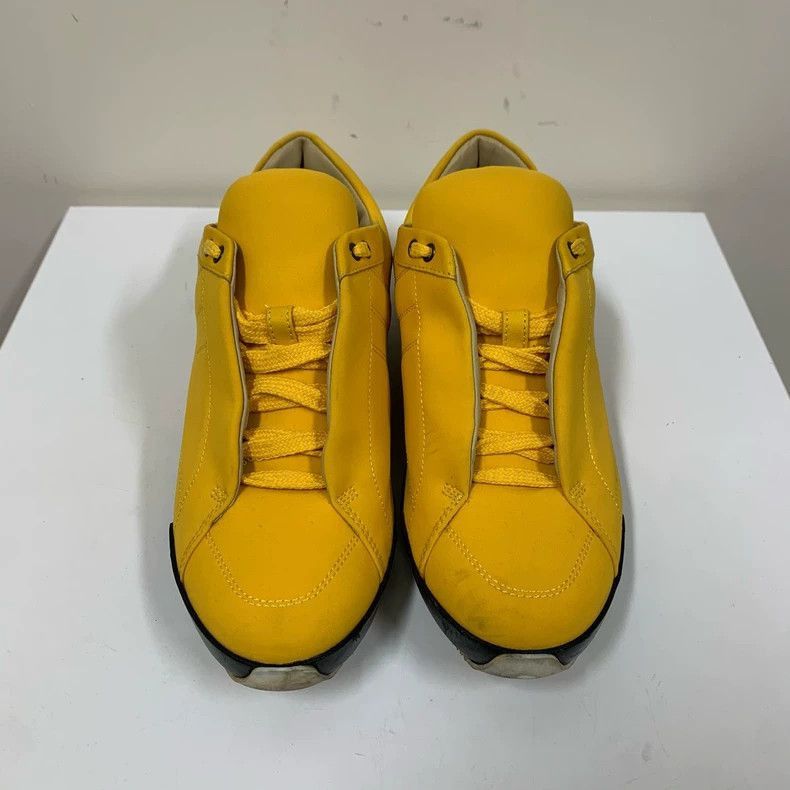 Hermes HERMES Yellow Sculpted Casual Sneakers Size 37.5-2506 Size US 7 / IT 37 - 2 Thumbnail