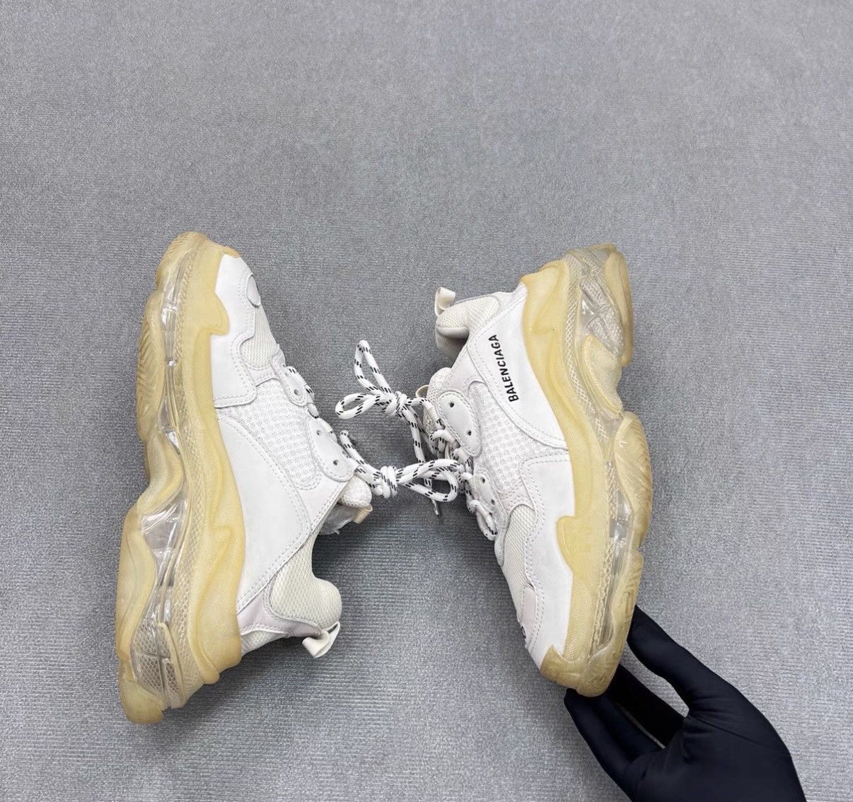 Balenciaga Balenciaga Triple S White Cushioned Men's Sneakers Size US 7 / EU 40 - 3 Thumbnail