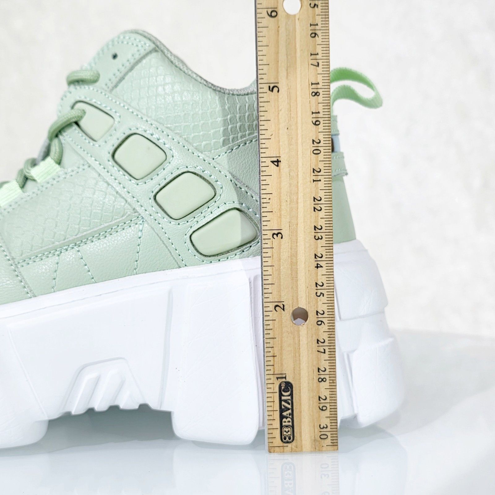 Other Green Sage Mint Platform Sports Sneakers Shoes (US Shoe Size Size US 8 / IT 38 - 3 Thumbnail