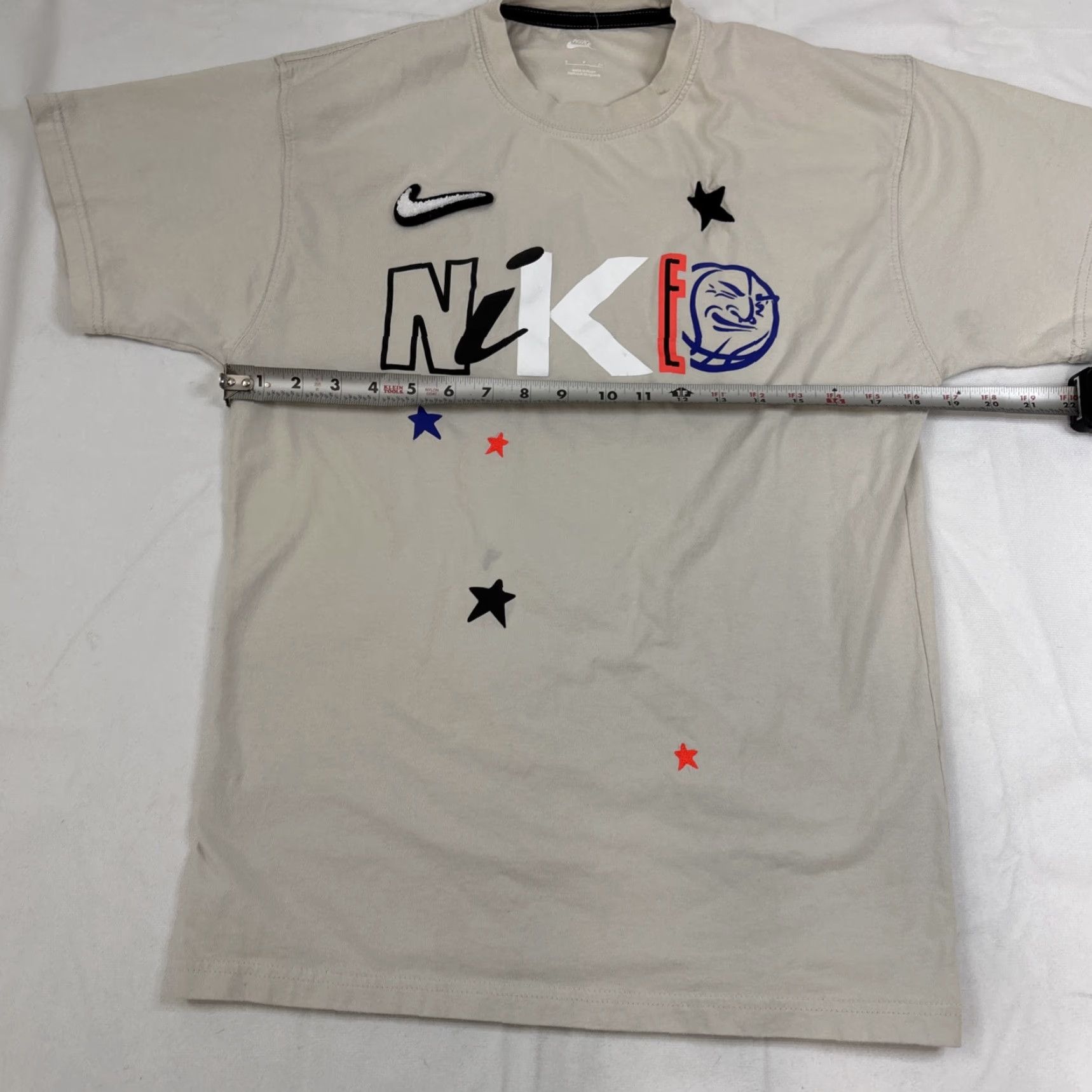 Nike Nike Sportswear Max 90 Stories Short Sleeve T-Shirt Small Embroidered Beige Mens S Size US S / EU 44-46 / 1 - 4 Thumbnail