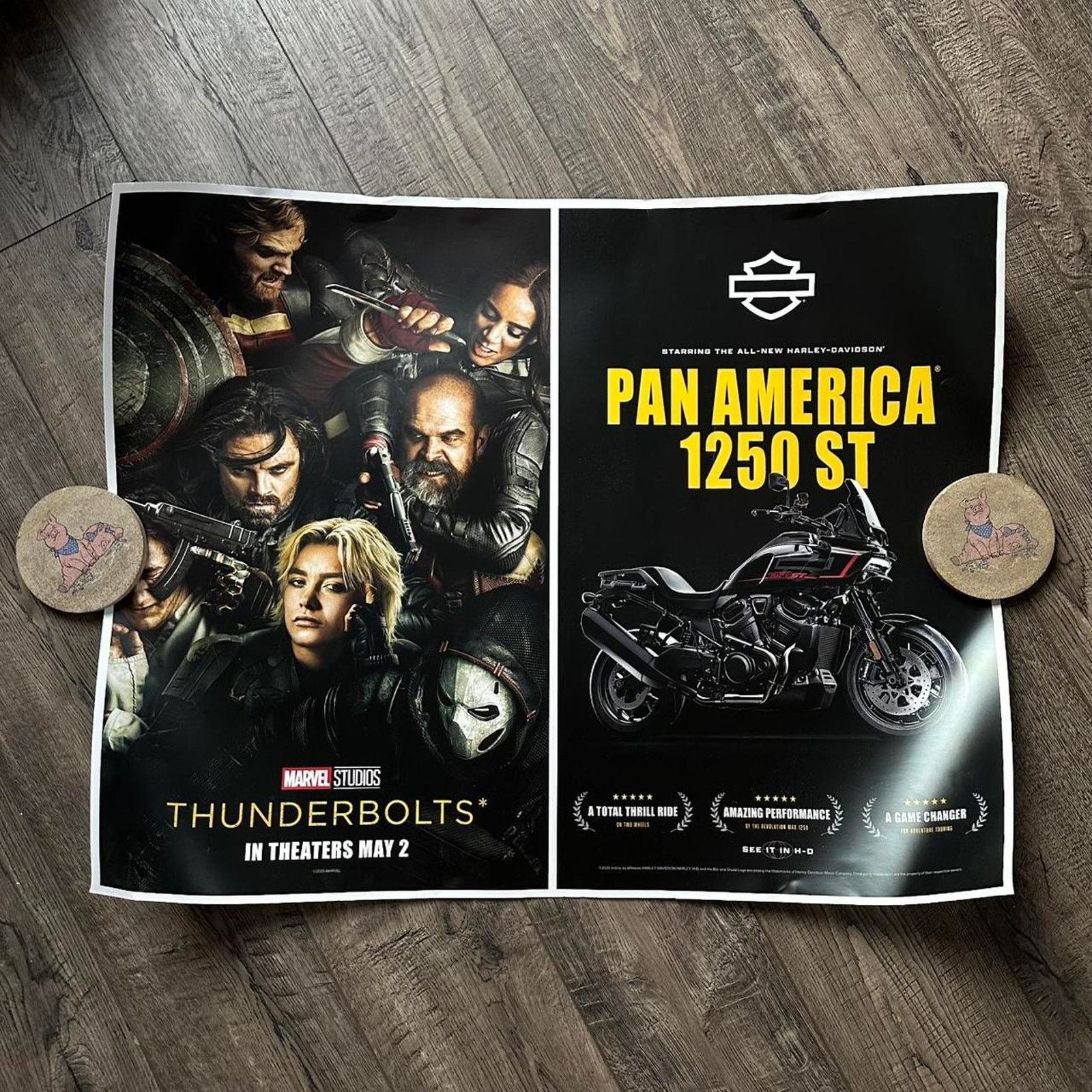 Harley Davidson × Marvel Comics Marvel Thunderbolts Harley Davidson Movie Promo Poster Print Size ONE SIZE - 1 Thumbnail