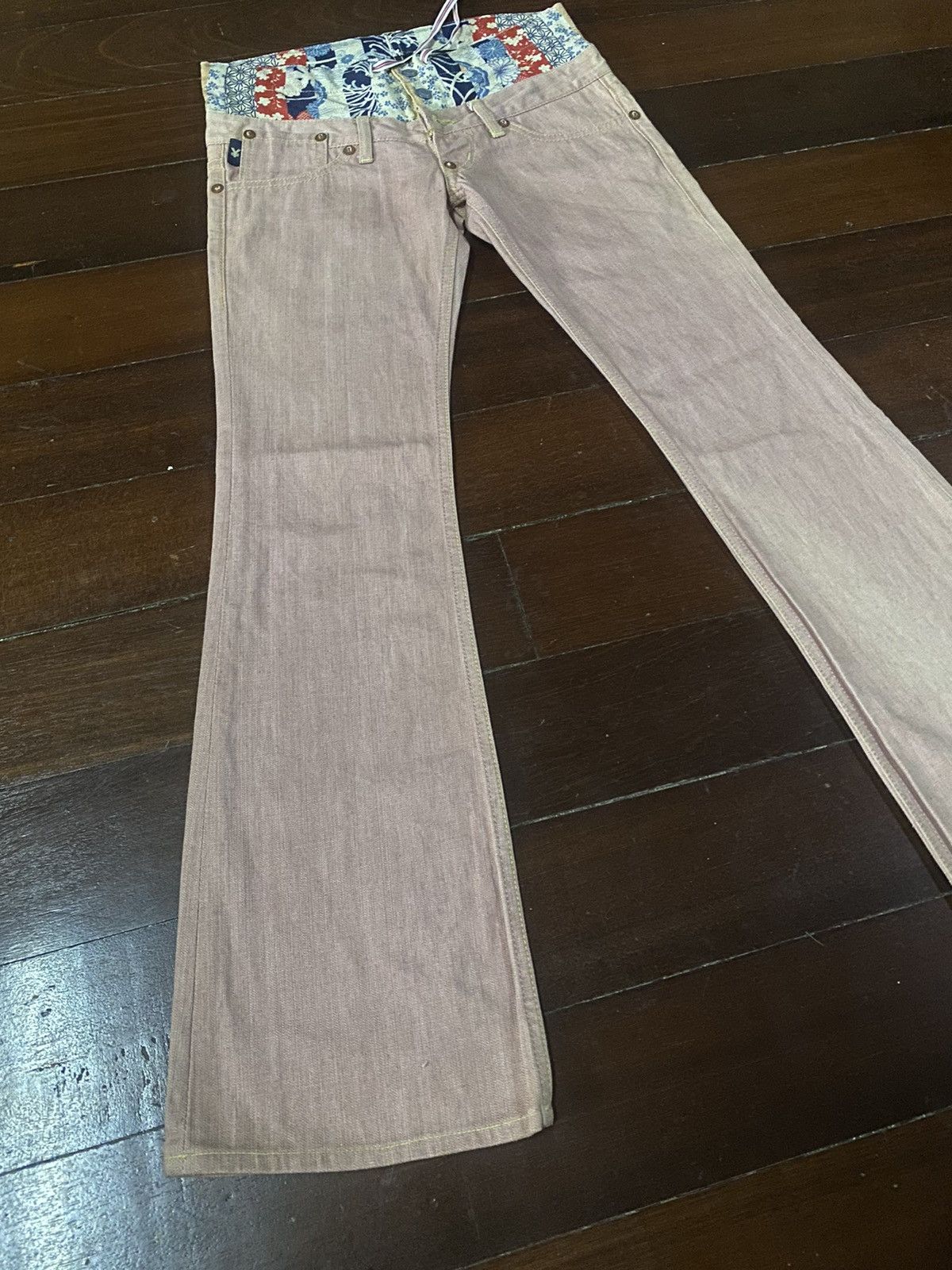 Le Grande Bleu (L.G.B.) rare yen japanese brand double waist boot cut sukajan b-1 Size US 32 / EU 48 - 10 Thumbnail