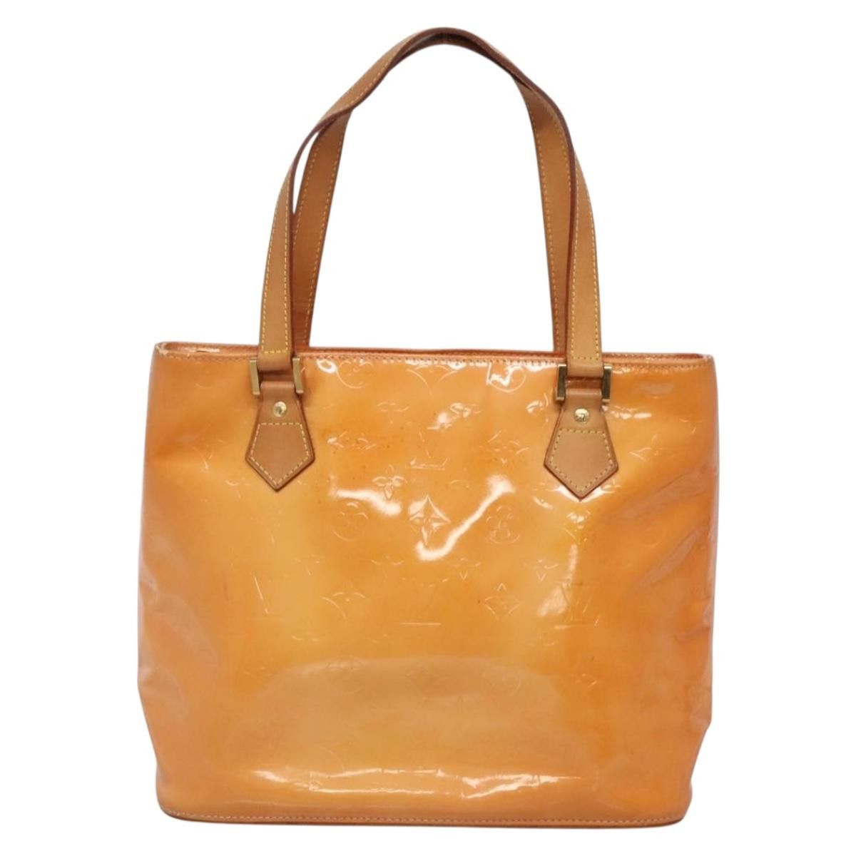 LOUIS VUITTON Monogram Vernis Houston Bag Marshmallow Pink
