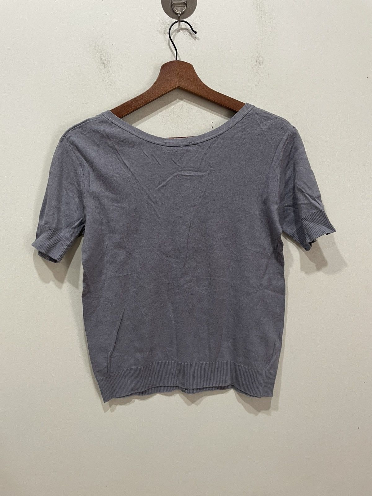 agnes b. Agnes B. Short Sleeve Cardigan Size M / US 6-8 / IT 42-44 - 2 Thumbnail