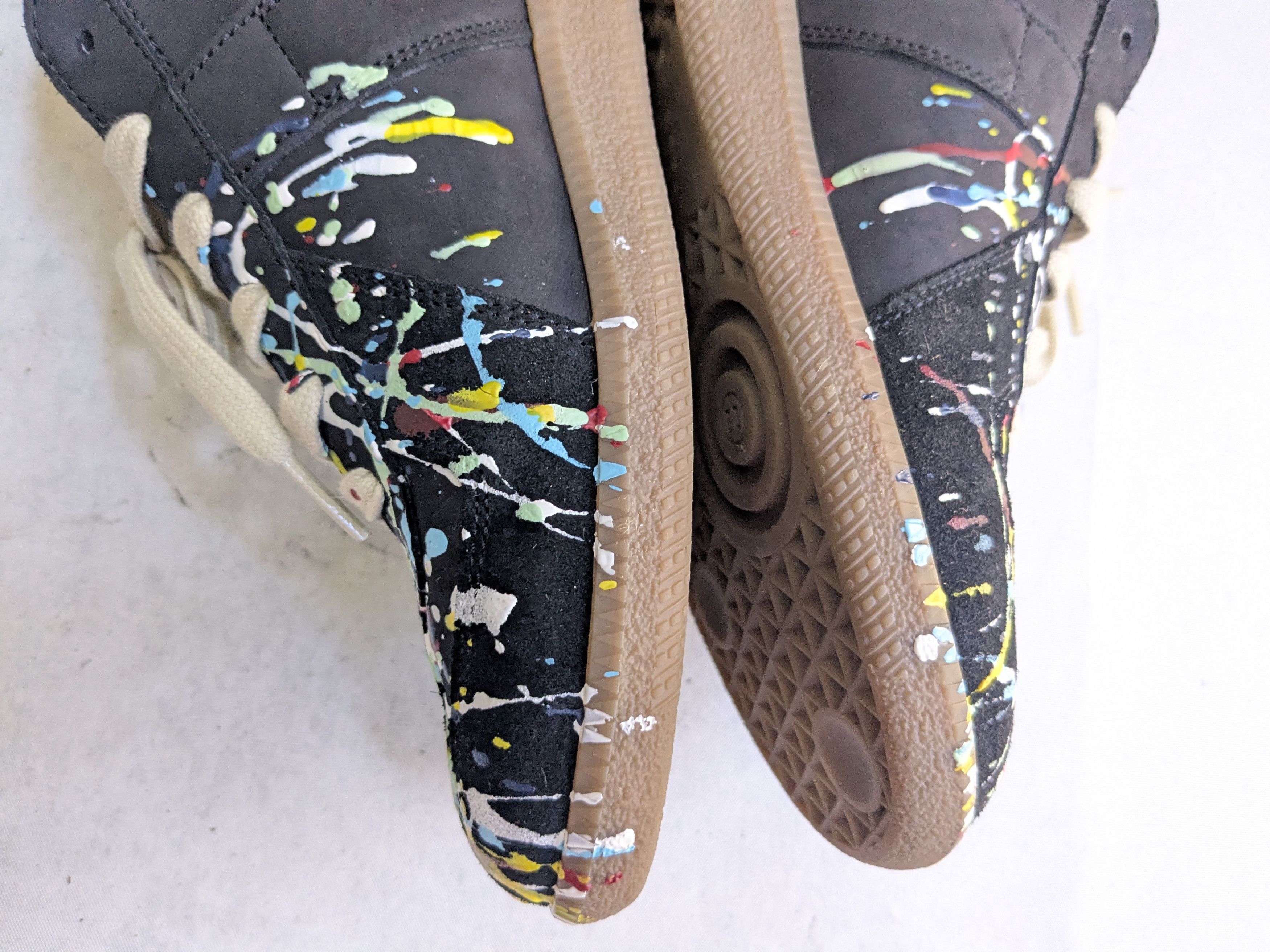 Maison Margiela Mason Marella Replica GAT Paint Splatter Black 9 42 Size US 9 / EU 42 - 12 Thumbnail
