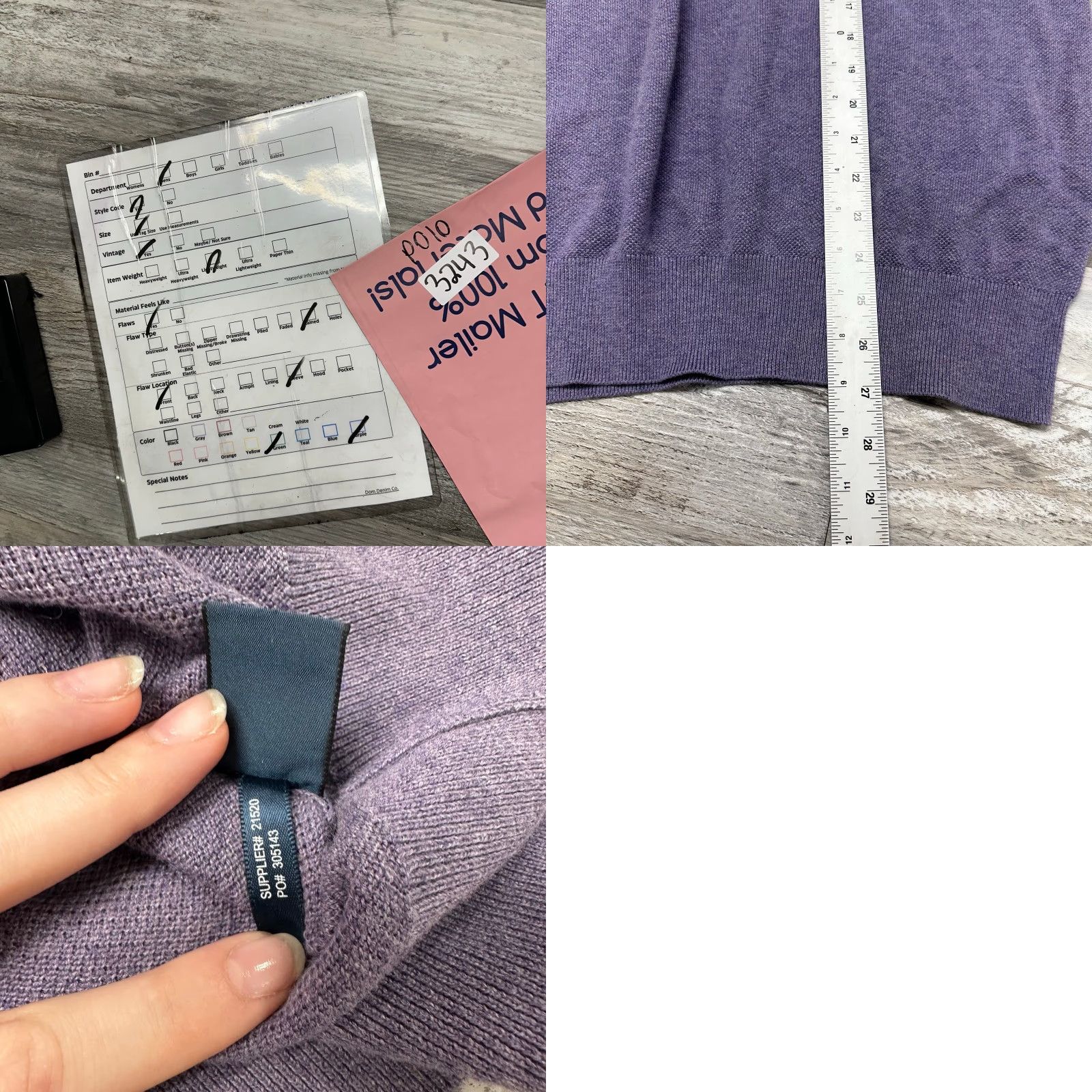 Polo Ralph Lauren VINTAGE Polo Ralph Lauren Purple Mens XL Mini Pony Cashmere Knit Sweater Size US XL / EU 56 / 4 - 8 Thumbnail