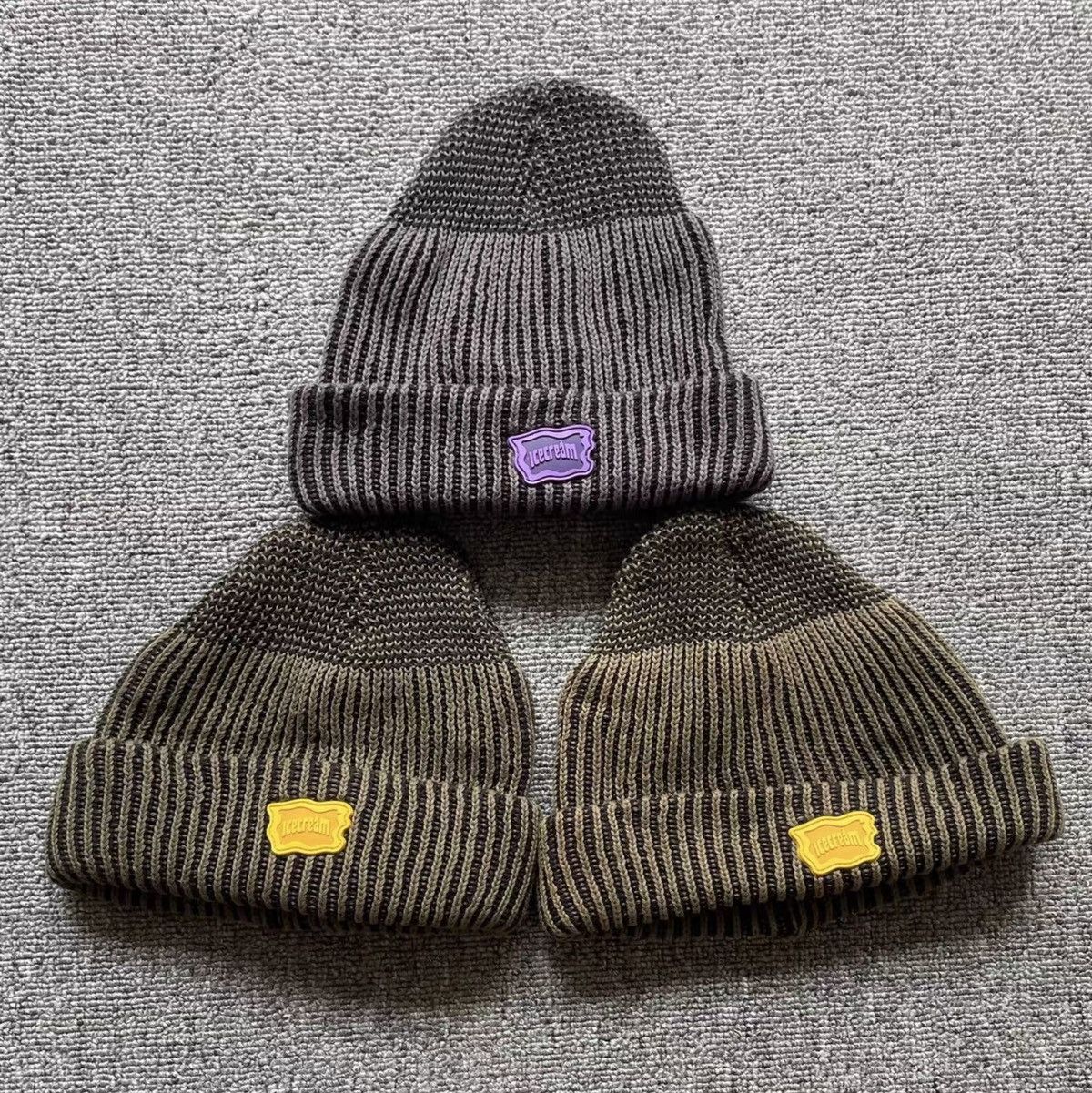 Billionaire Boys Club BBC ICECREAM IC Rubberized Logo Knitted Beanie Size ONE SIZE - 1 Thumbnail